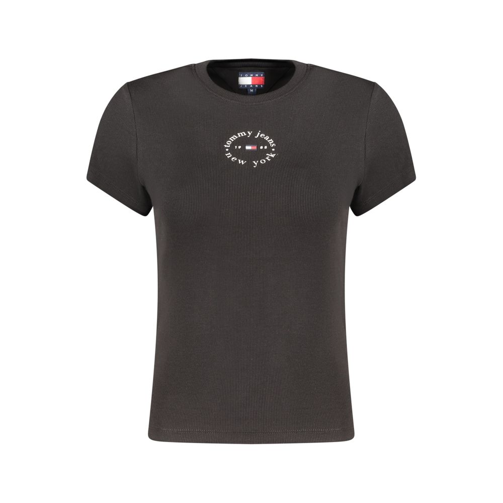 Black Cotton Women's T-Shirt