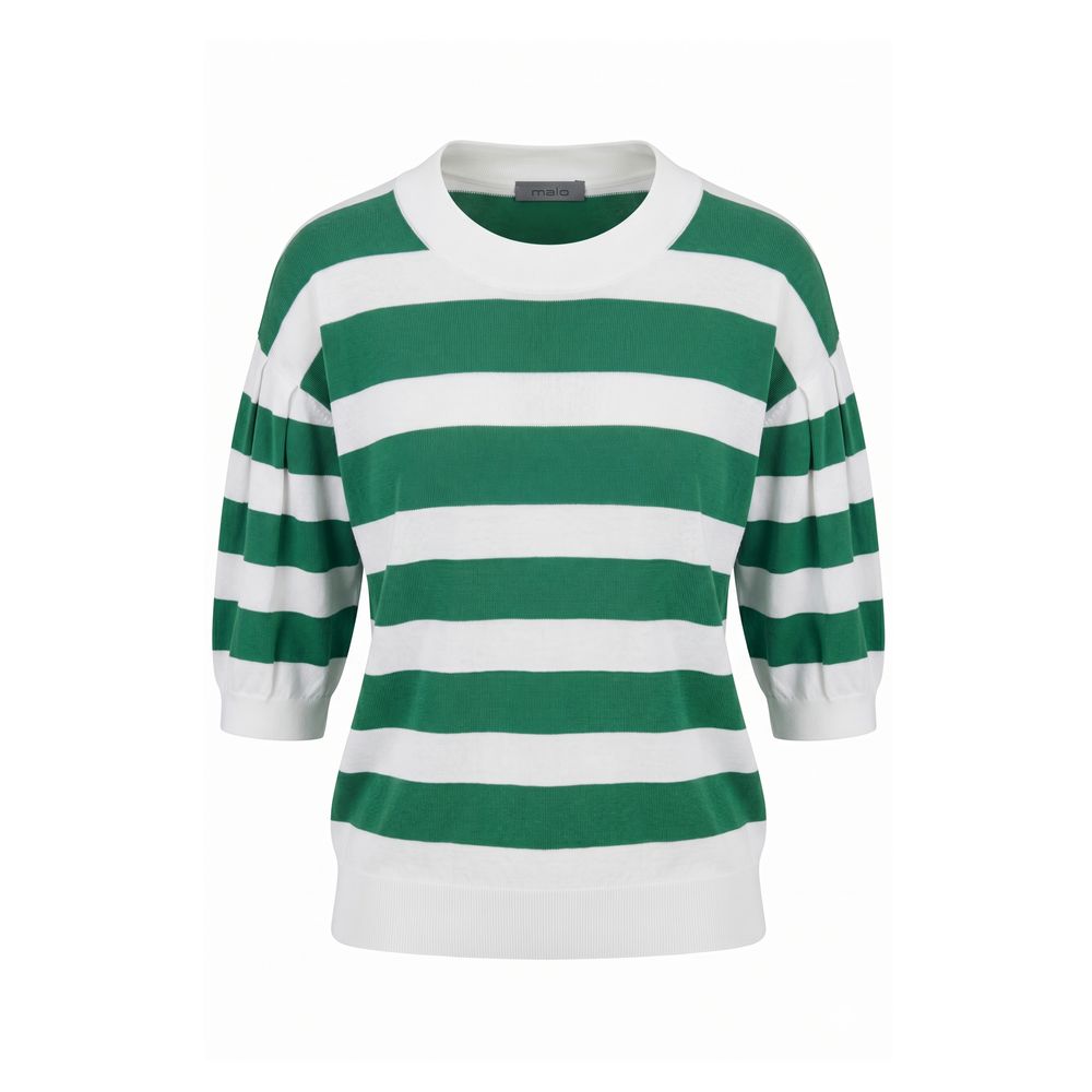 Green Cotton Women Sweater