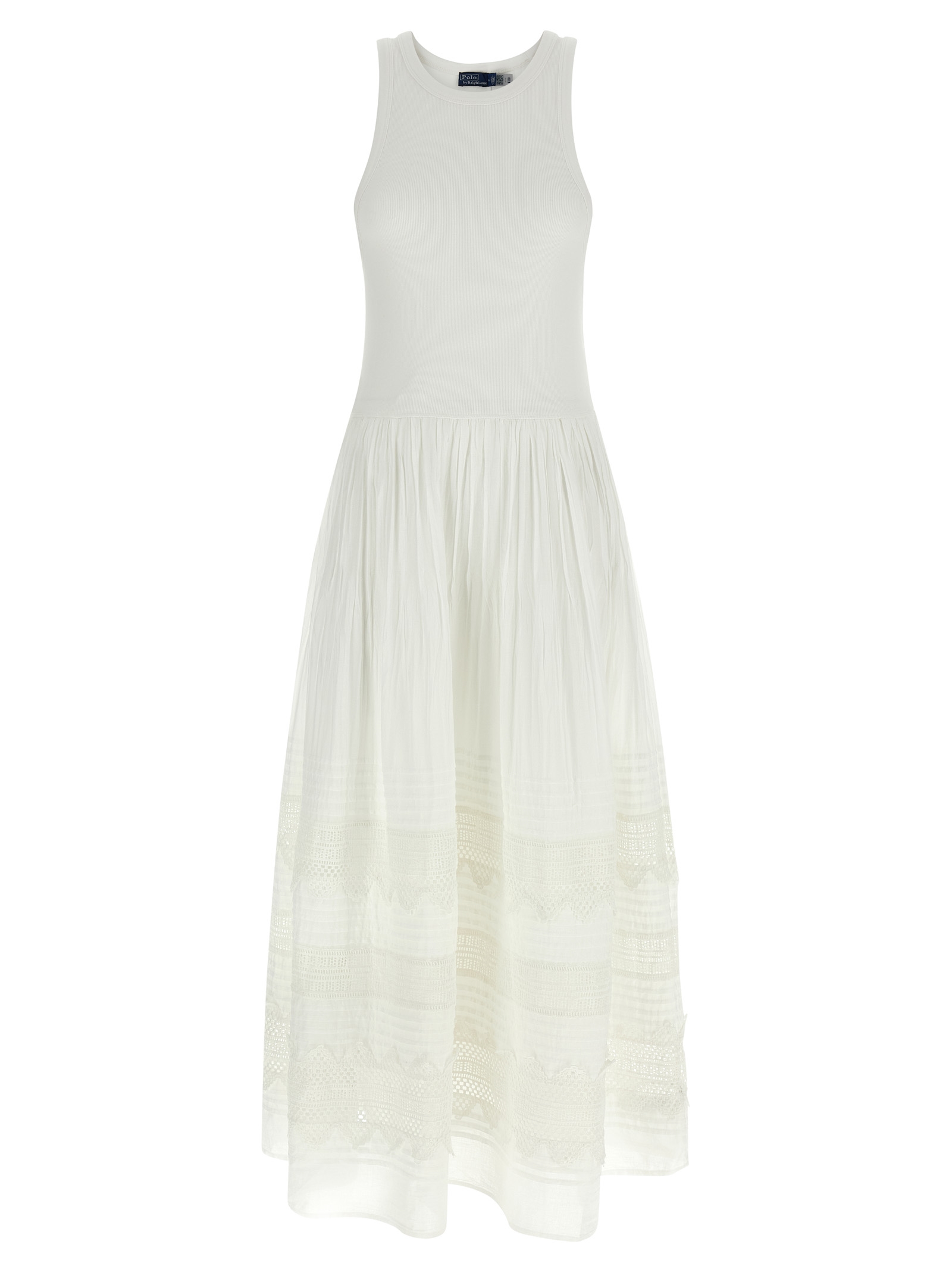White Cotton Midi Dress