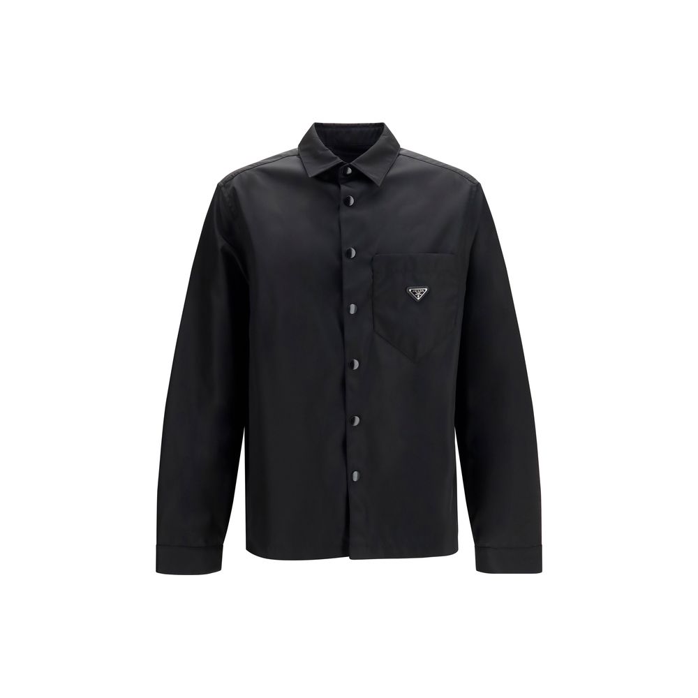 Black Recycled Polyamide Dress Shirt