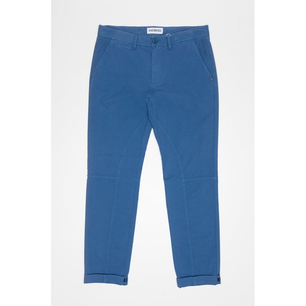 Blue Cotton Joggers (Workout Pants)