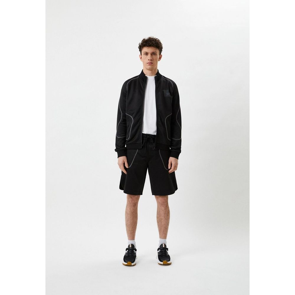 Black Polyester Sweatshirt