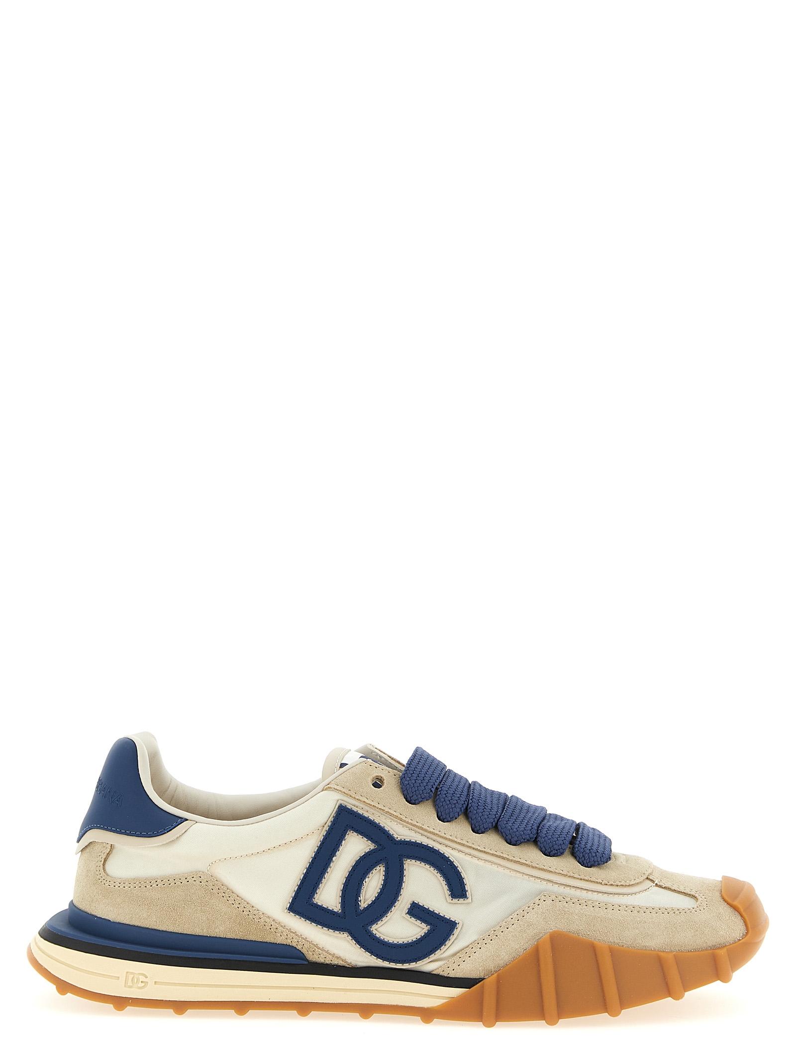 Blue Calfskin Athletic Sneakers