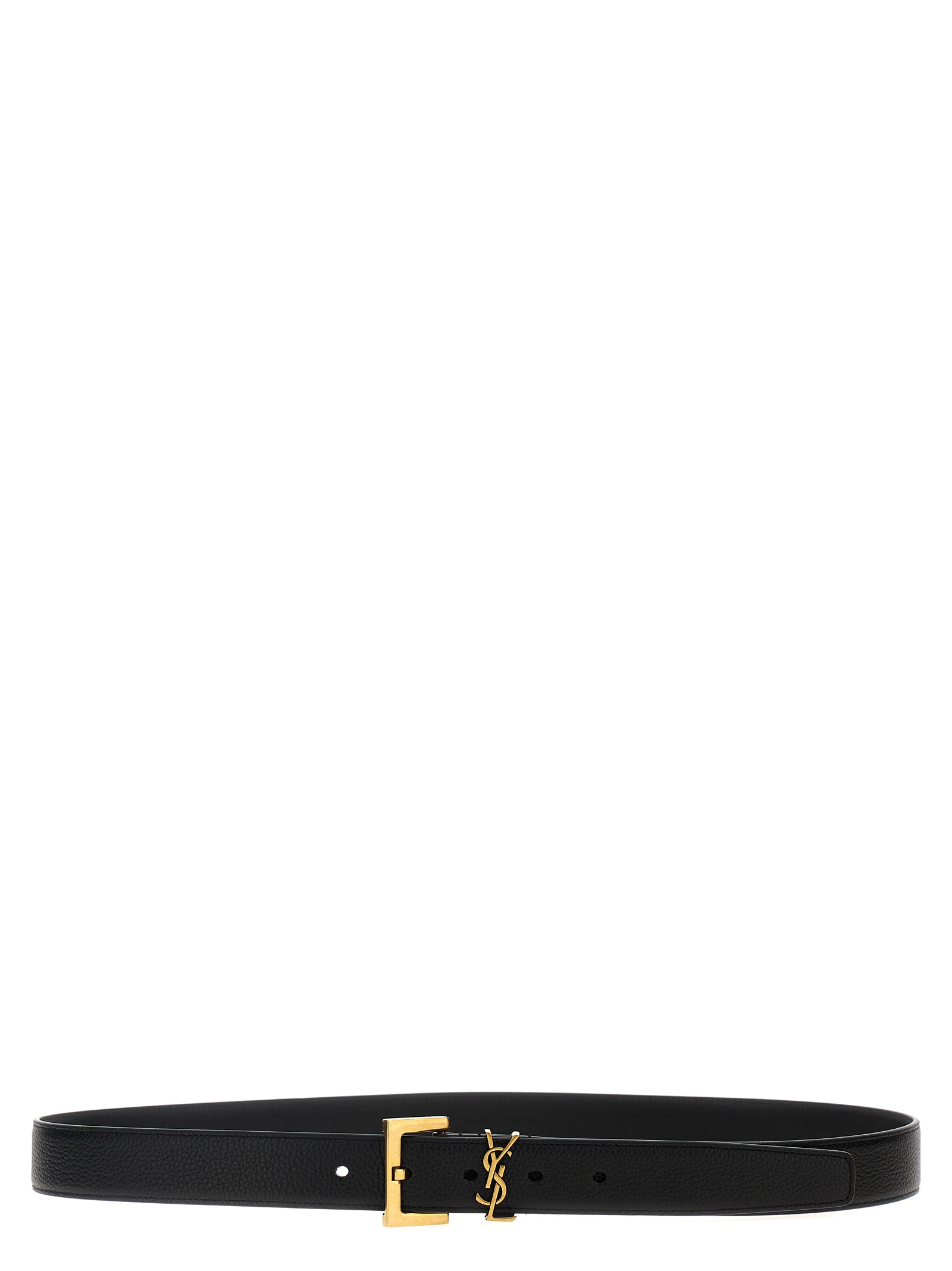 Black Calfskin Regular Belt