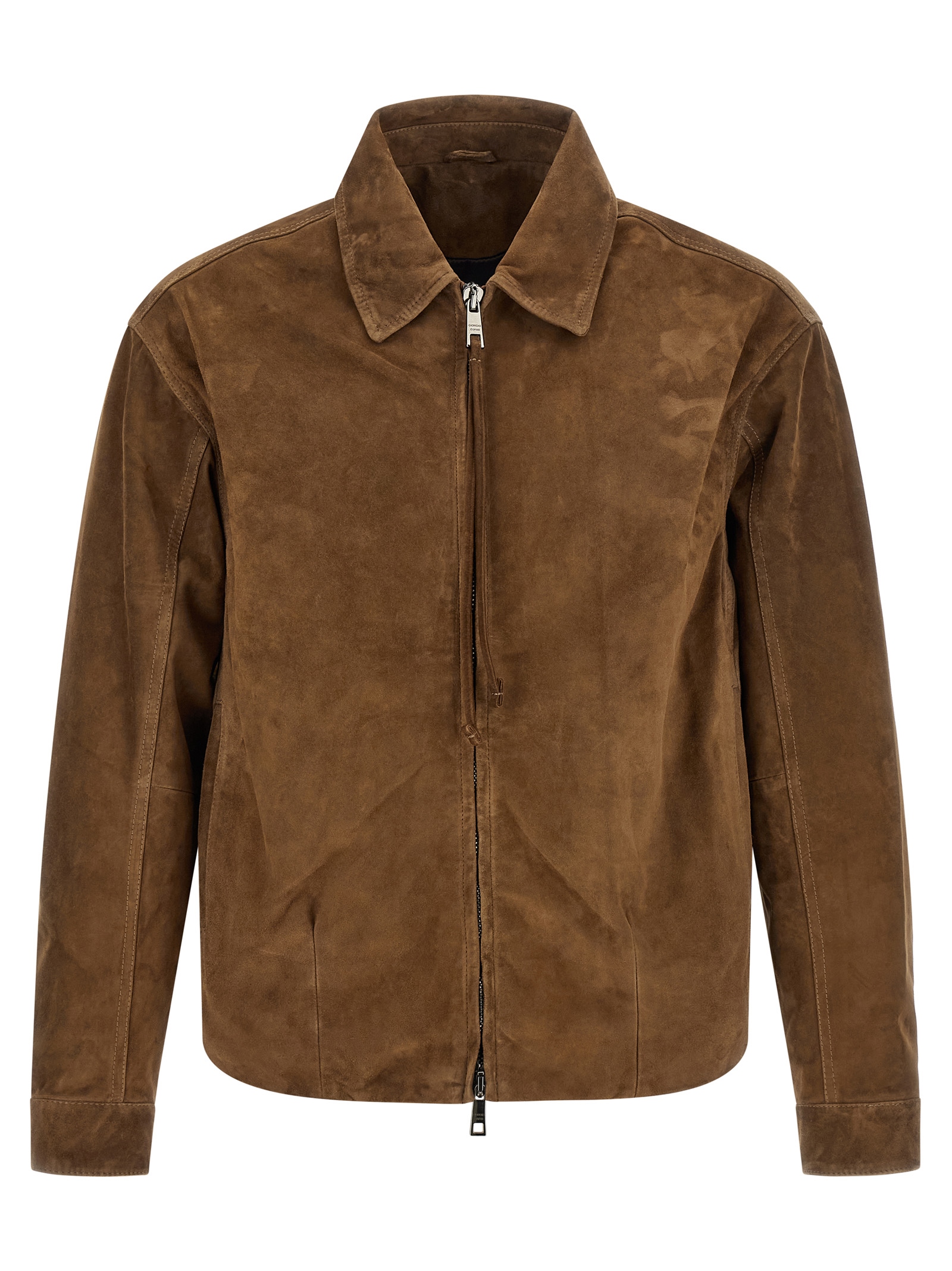 Brown Calfskin Leather Jacket