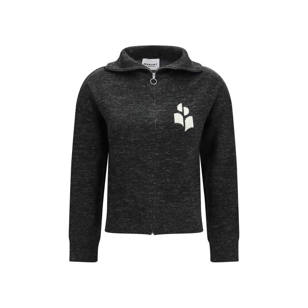 Black Viscose Sweatshirt