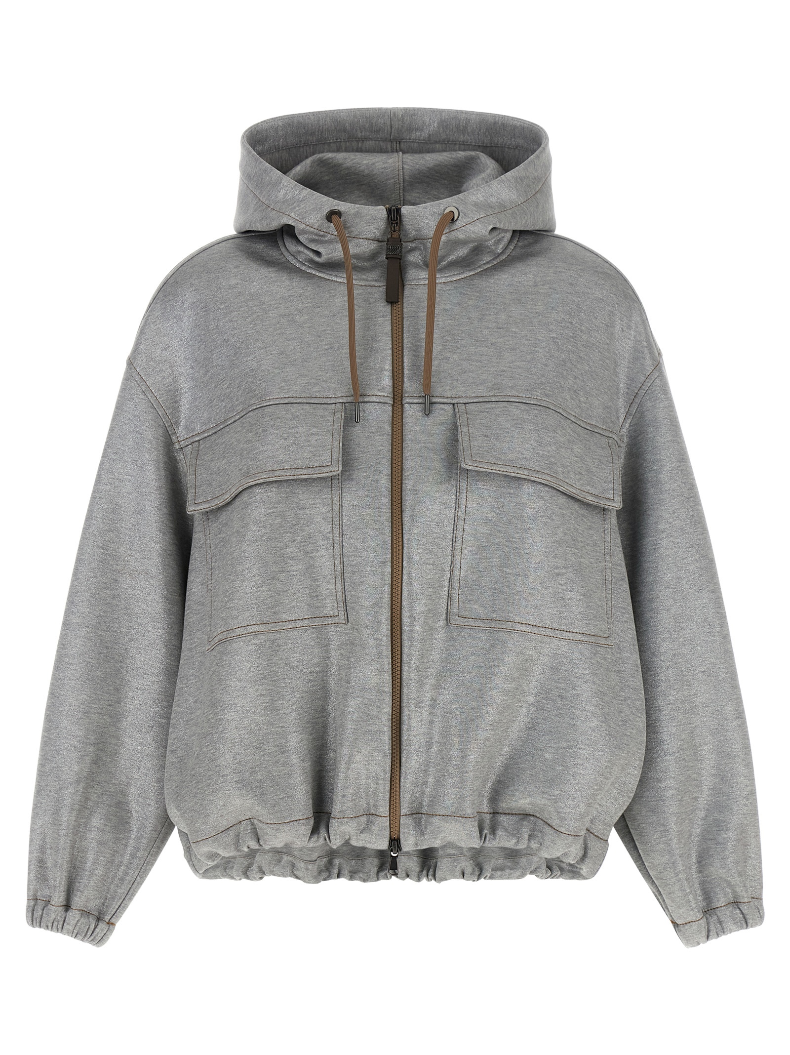 Silver Cotton Bomber