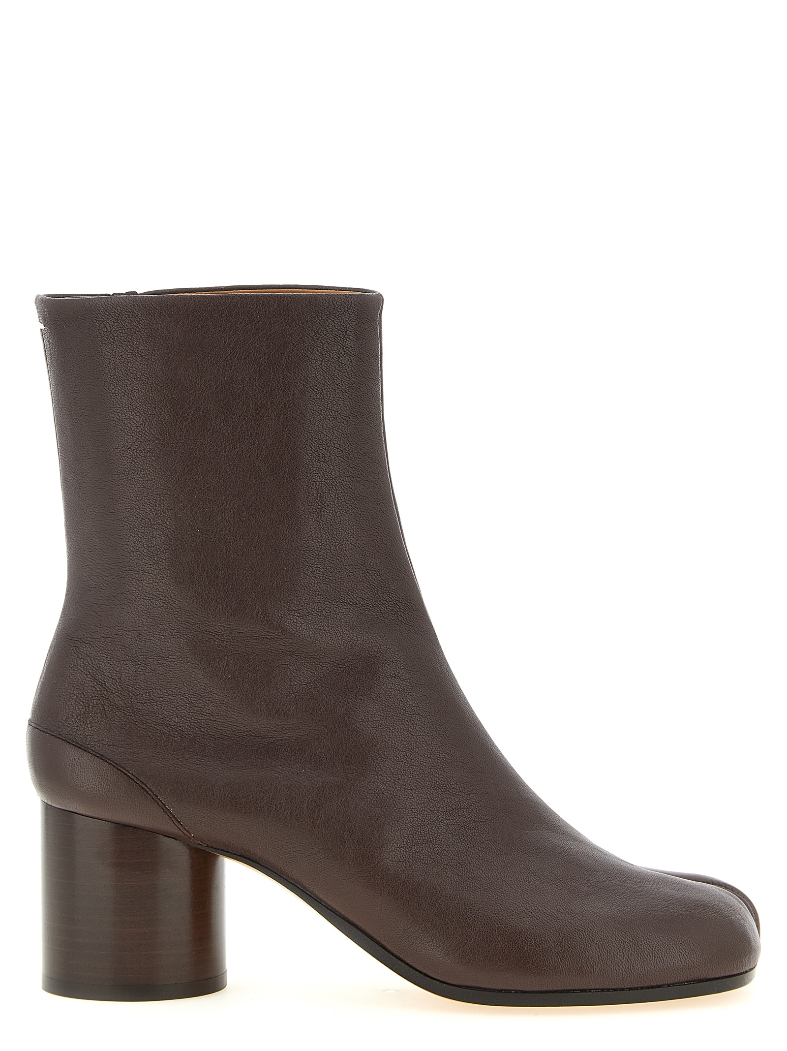 Brown Lamb Leather Ankle Boots