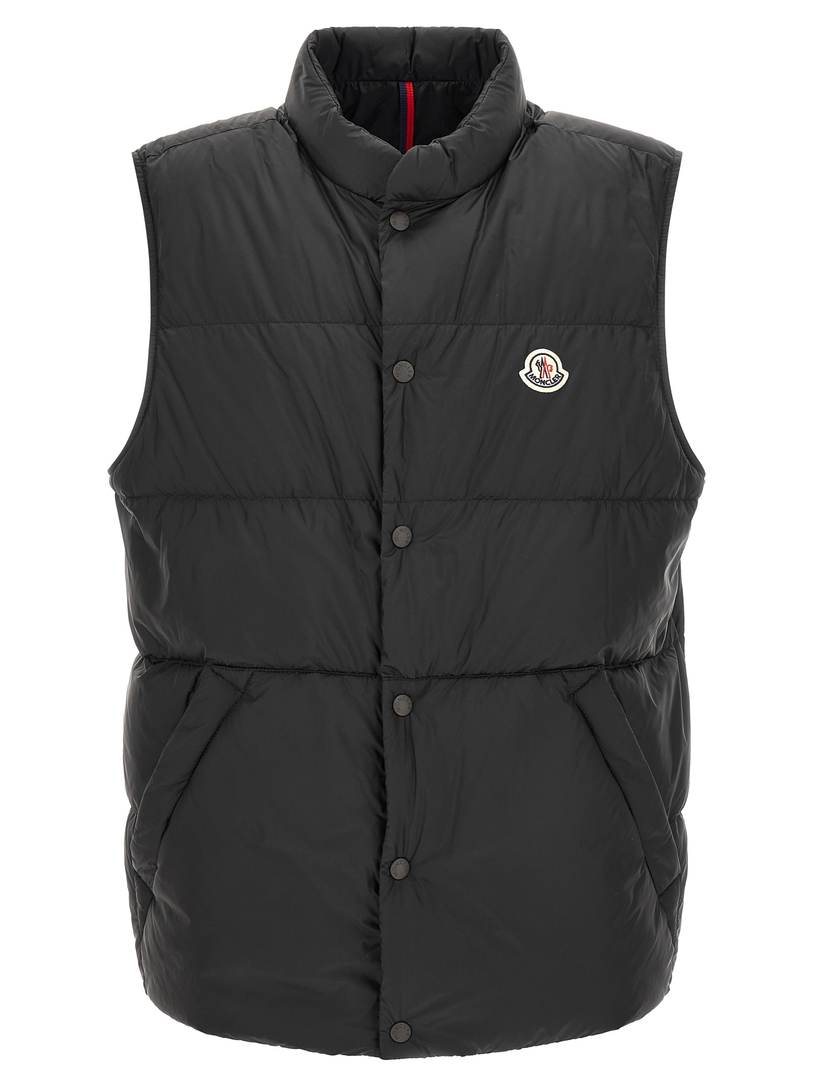 Black Polyamide Sleeveless Jacket