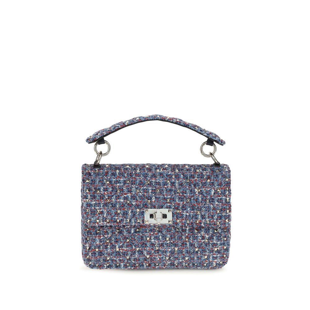 Blue Fabric Handbag