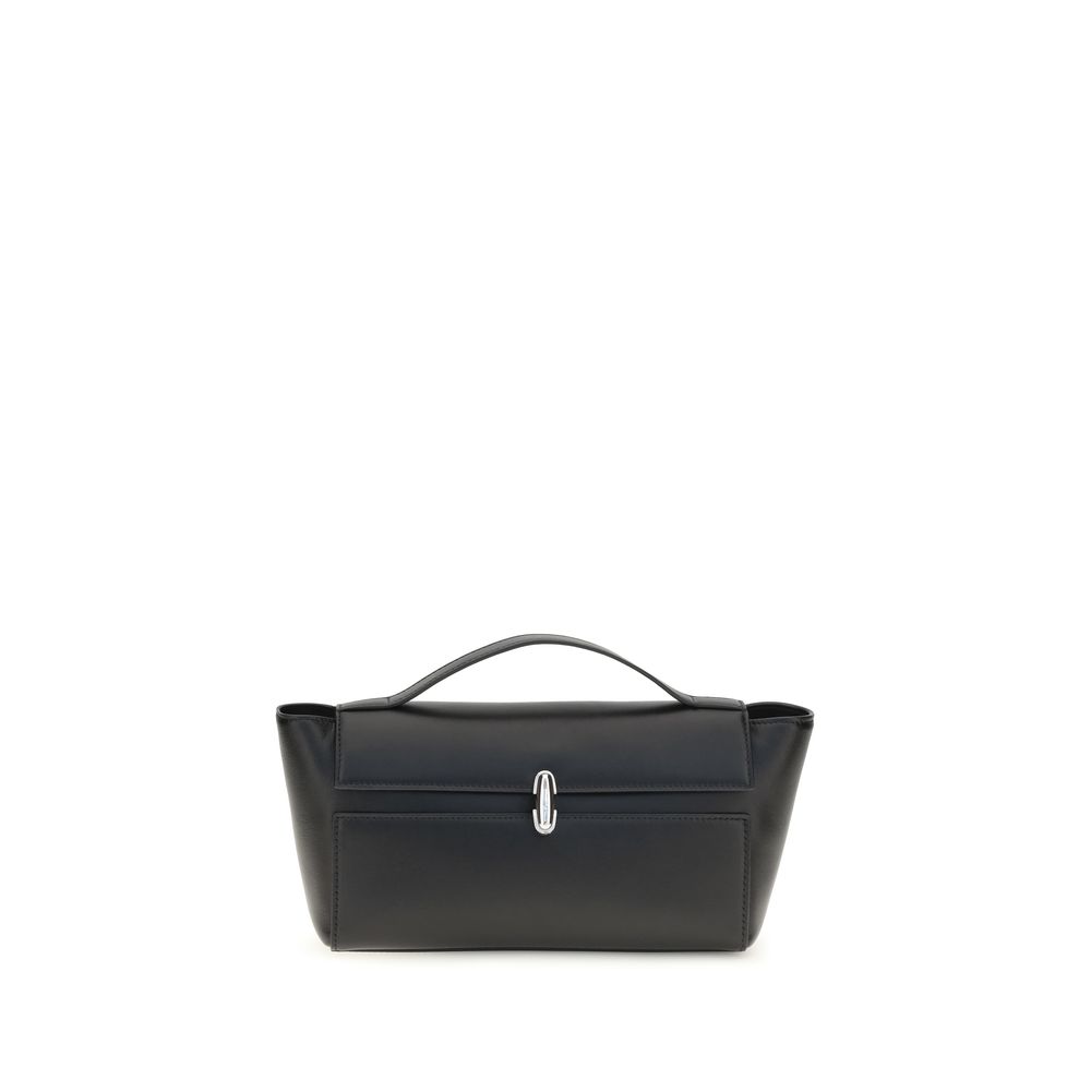 Black Calf Leather Bos Taurus Clutch Bag