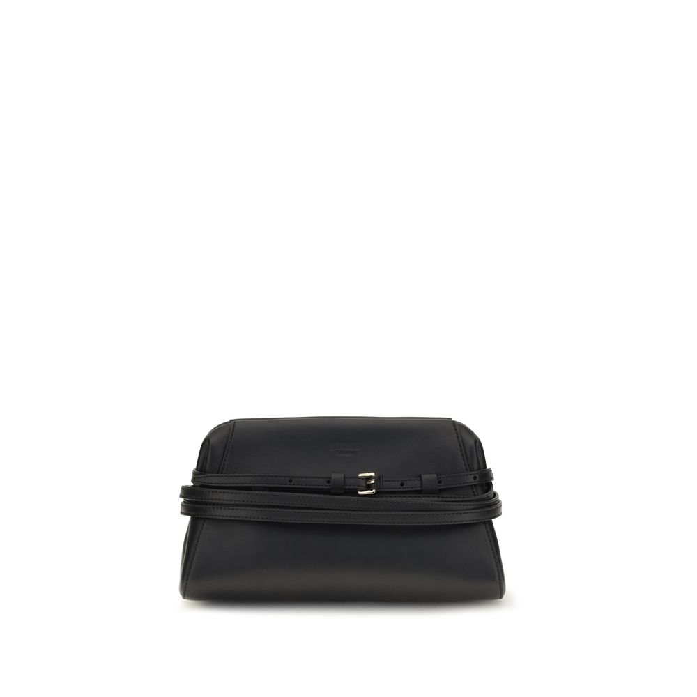 Black Goatskin Clutch Bag