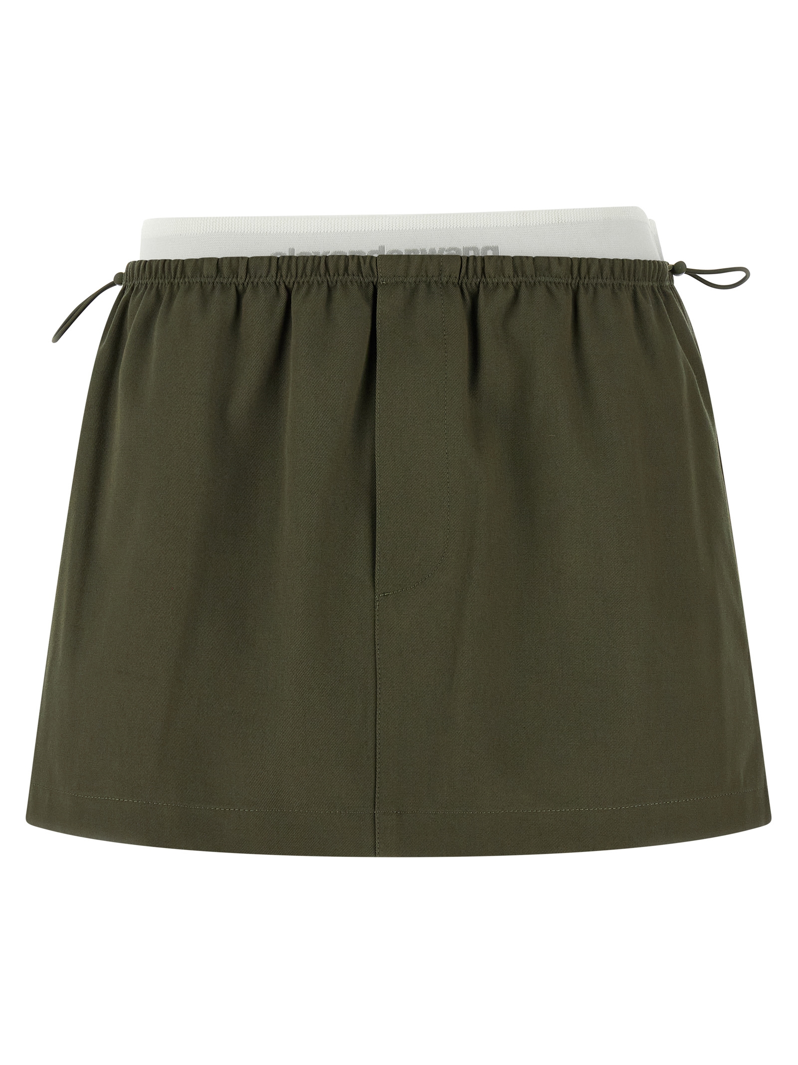Bicolor Cotton Long Skirt