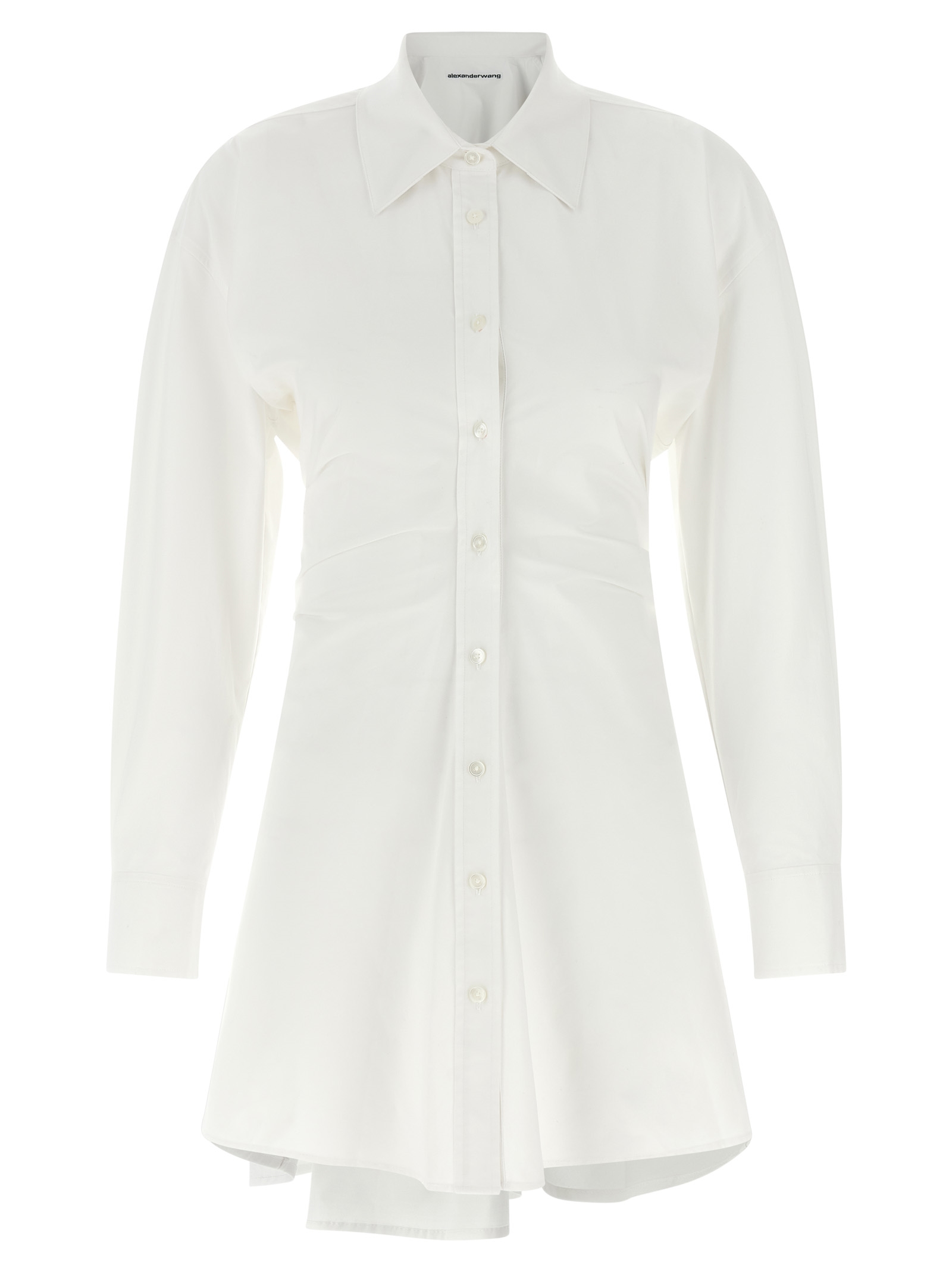White Cotton Short Dress