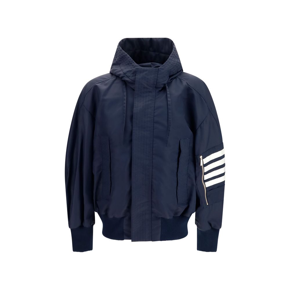 Black Cotton Shell Jacket