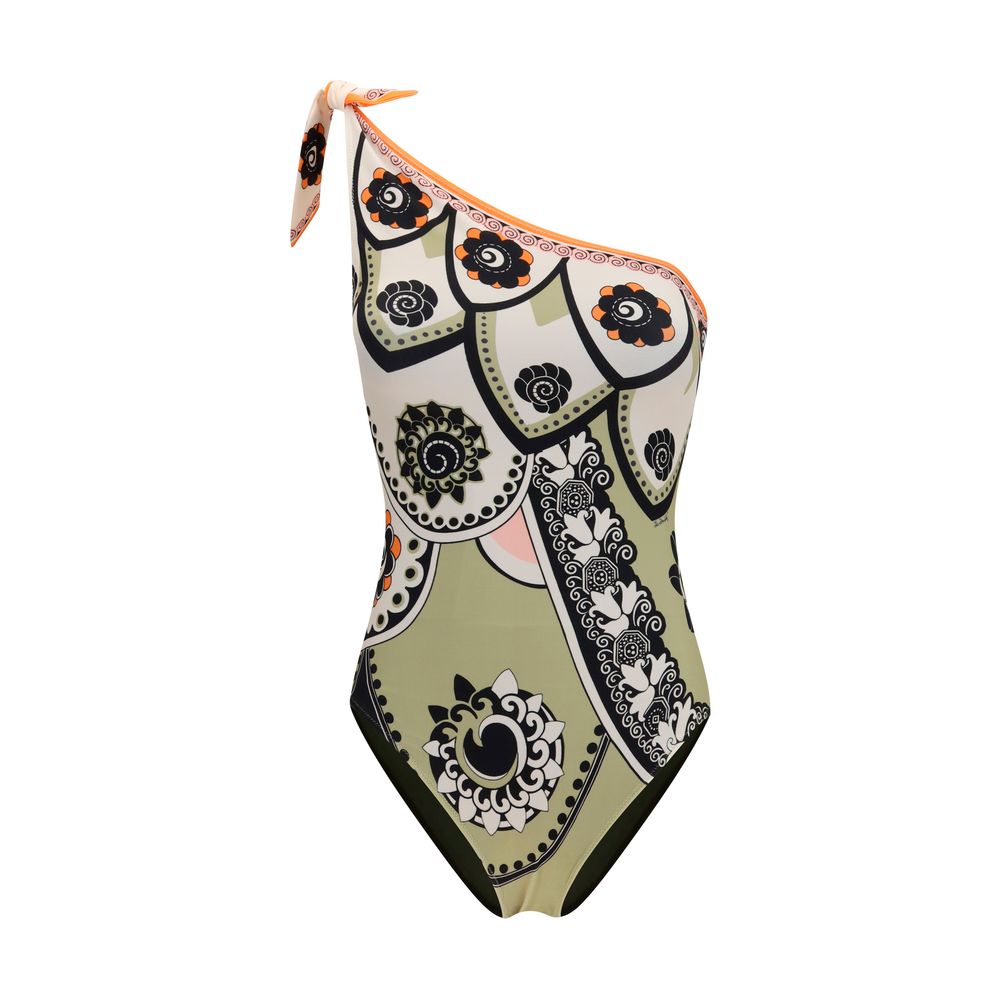 Multicolor Polyamide One-Piece Swimsuit