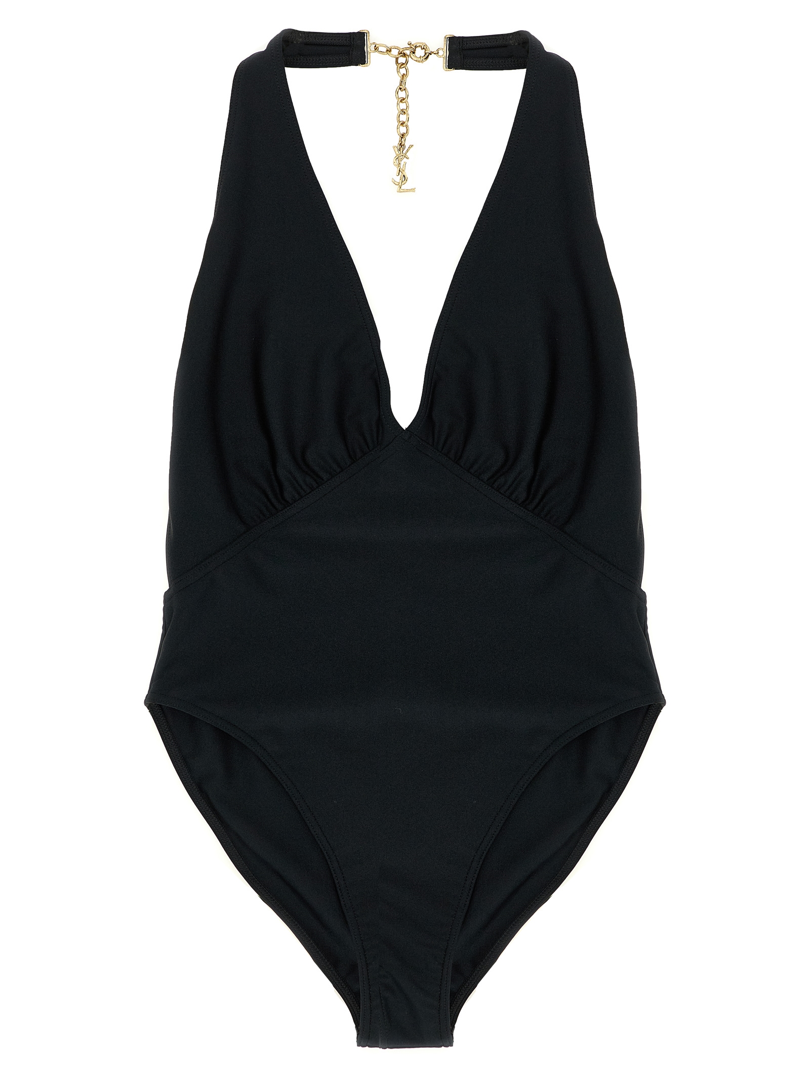 Black Polyamide One-Piece Swimsuit