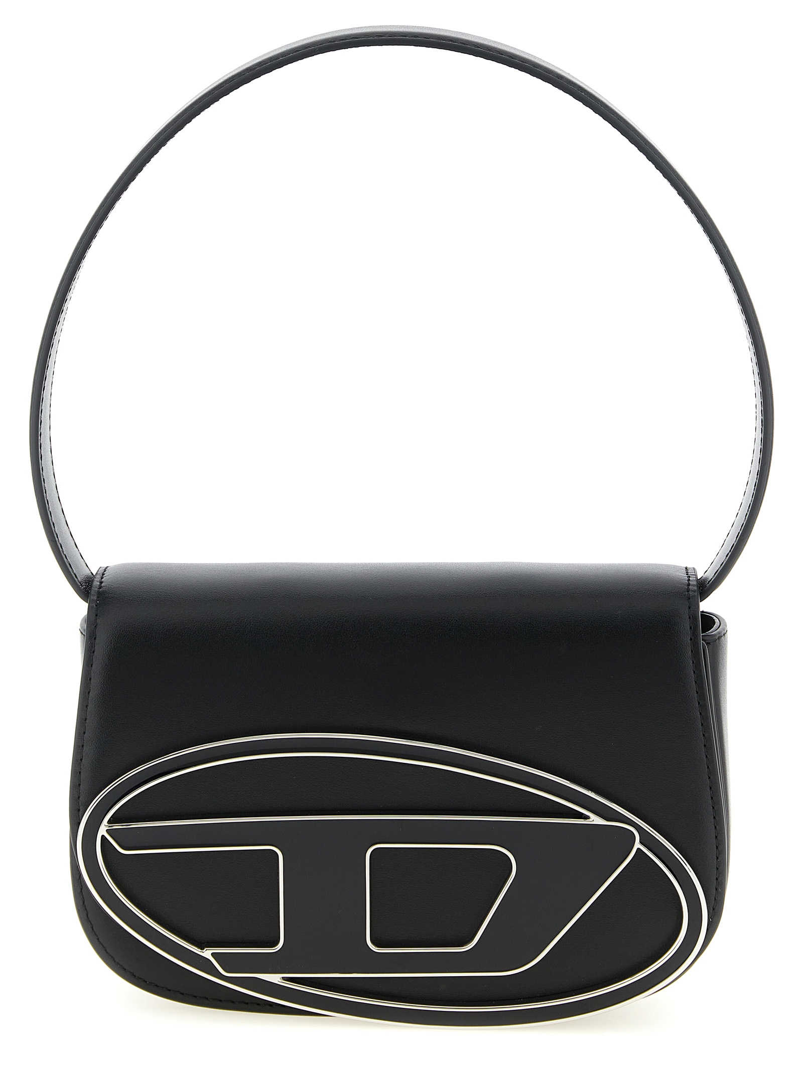 Black Cowhide Shoulder Bag