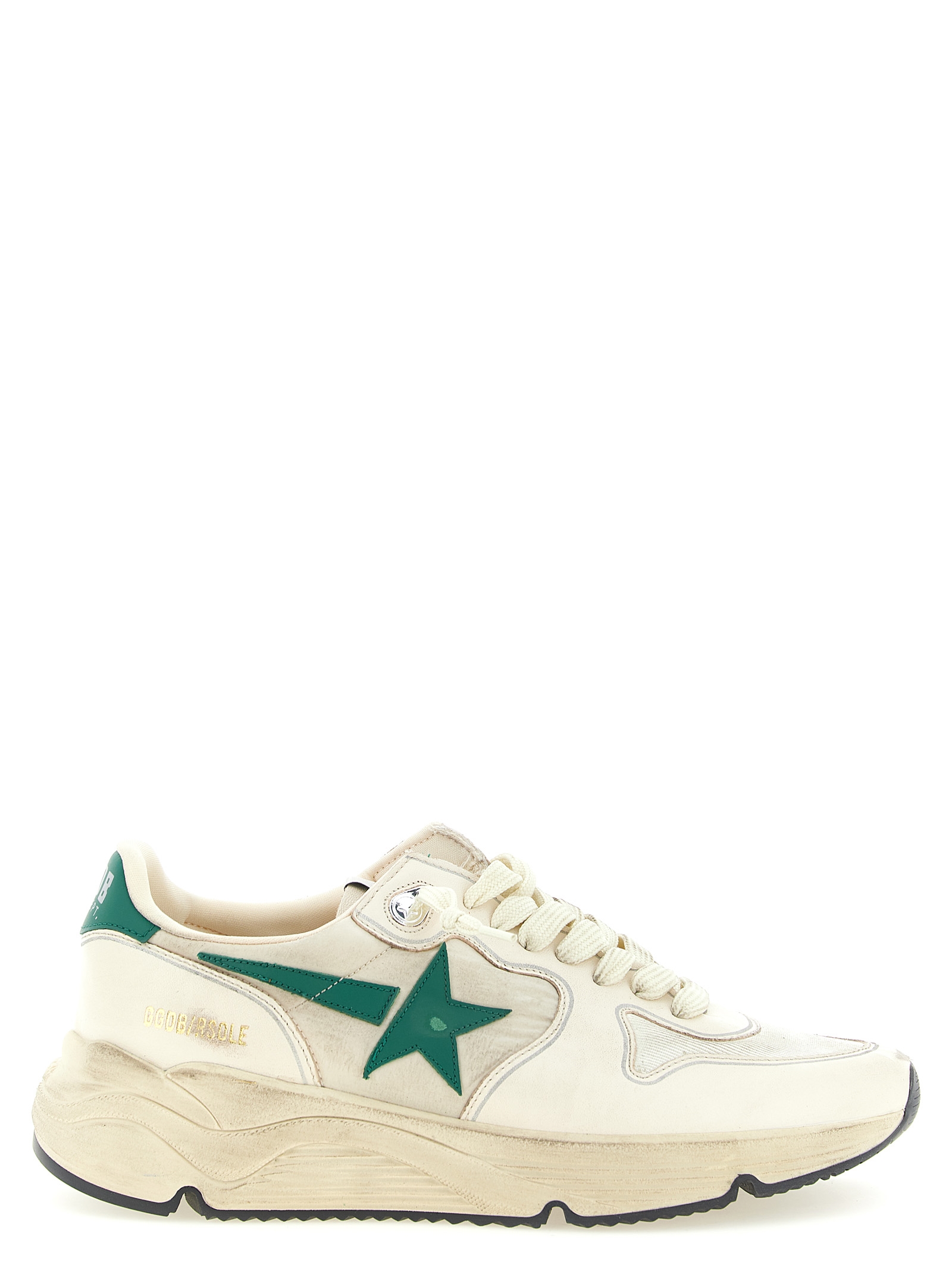 Bicolor Leather Athletic Sneakers