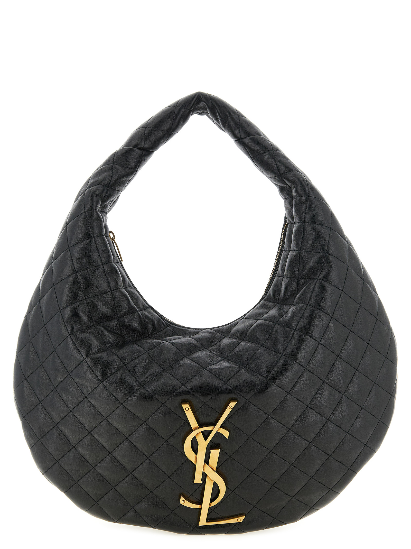 Black Lamb Leather Shoulder Bag