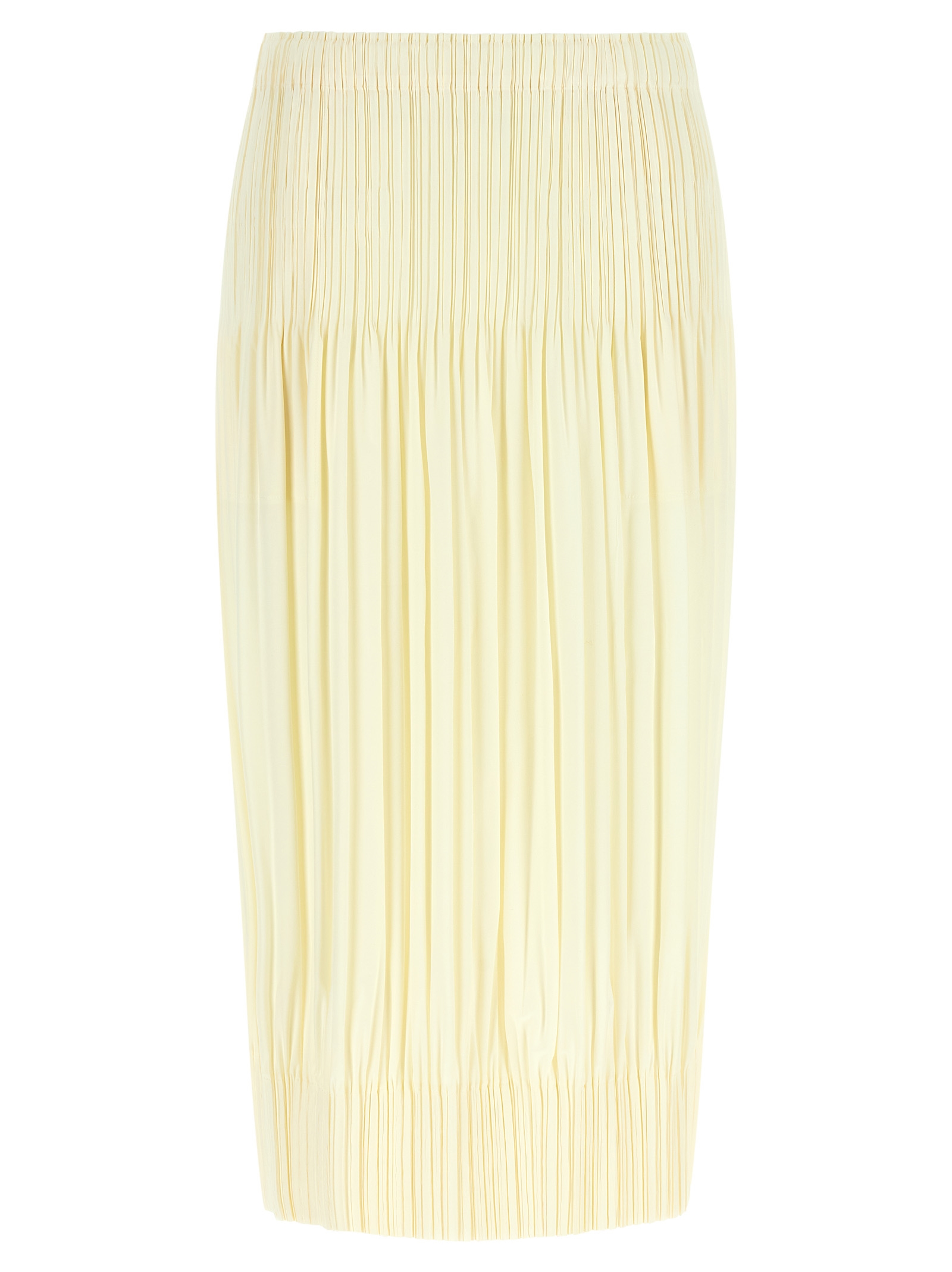 Bicolor Polyester Midi Skirt