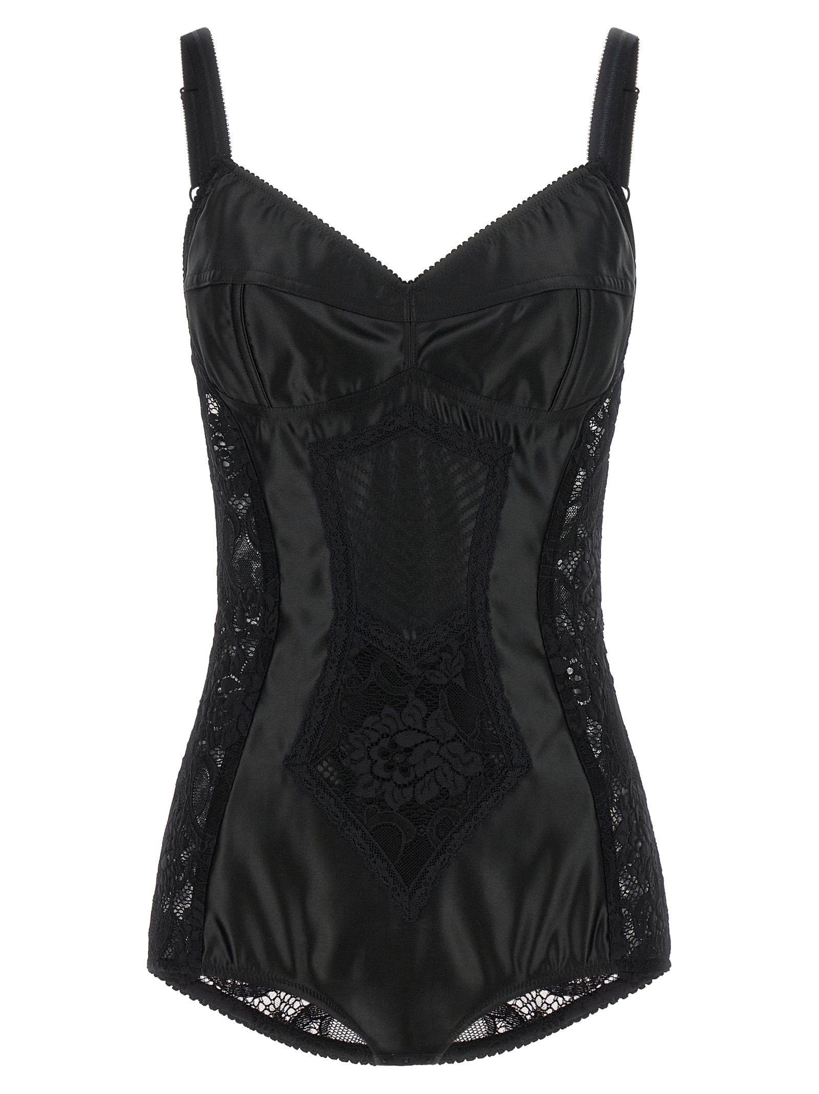 Black Polyamide Bodysuit
