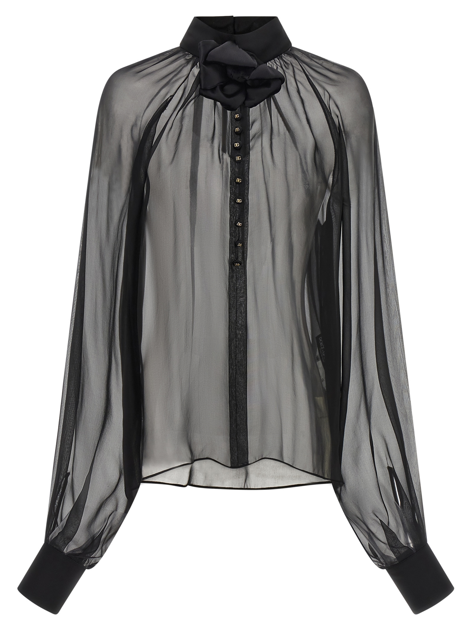 Black Silk Blouse