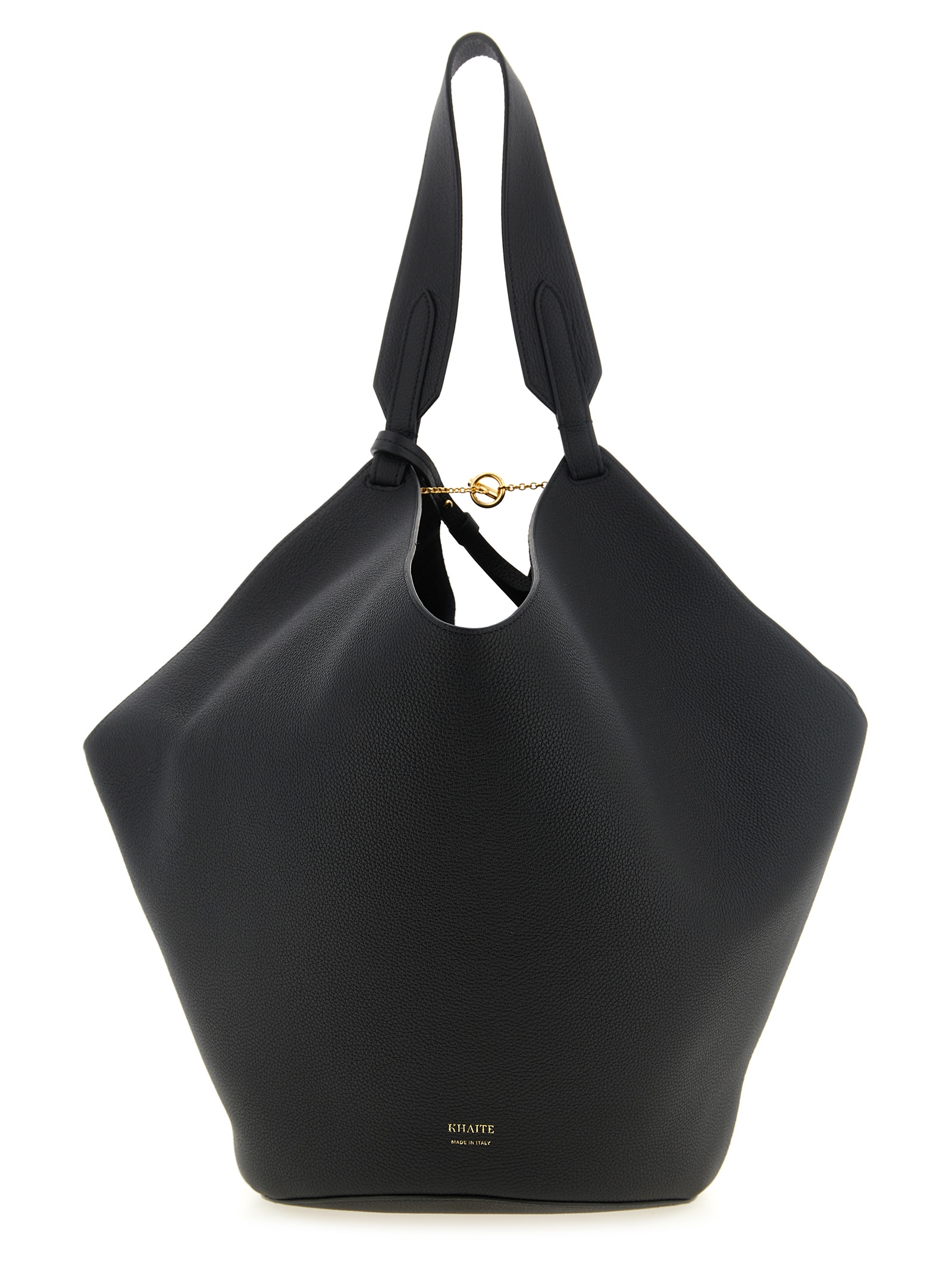 Black Calfskin Tote Bag