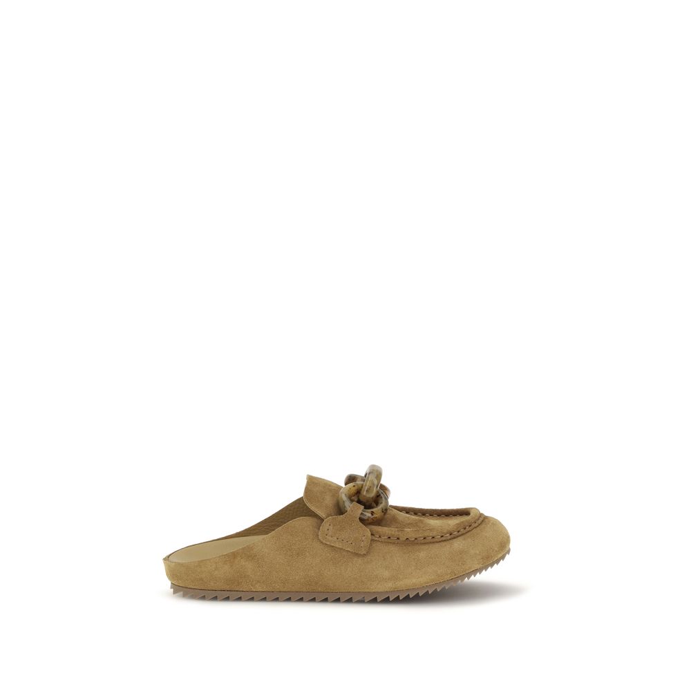 Beige Calf Leather Bos Taurus Moccassin