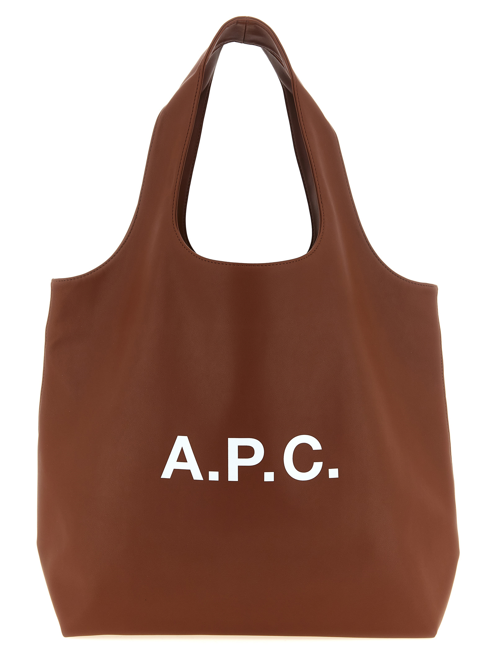 Brown Polyester Tote Bag