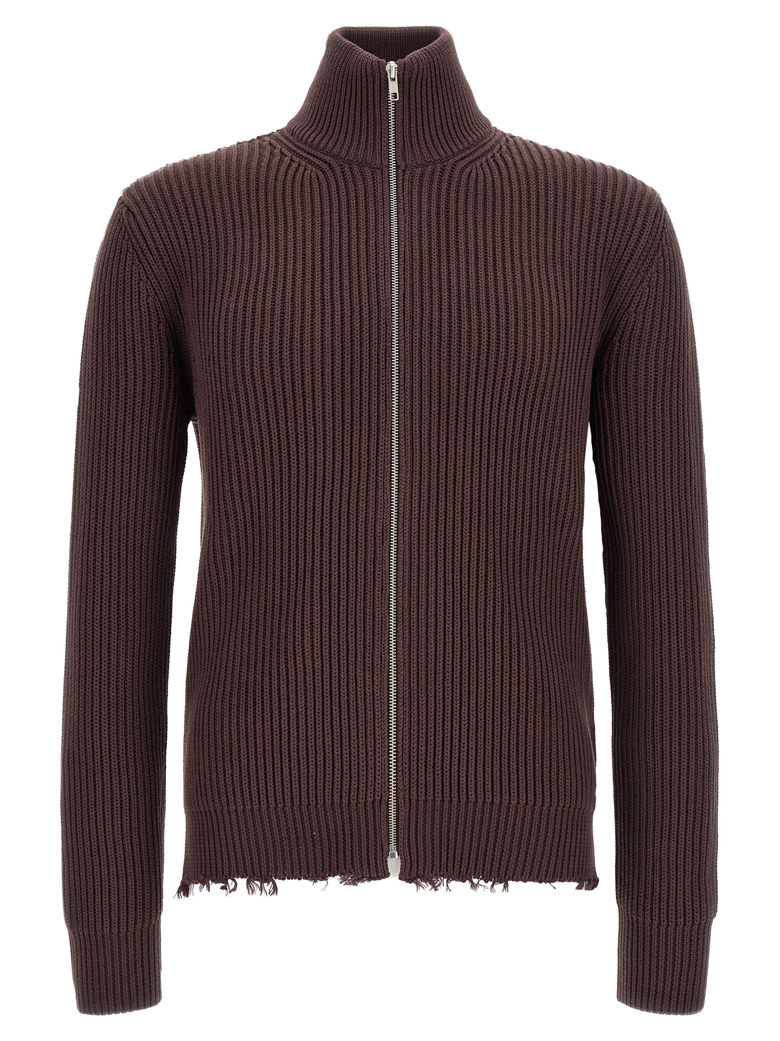 Brown Cotton Cardigan