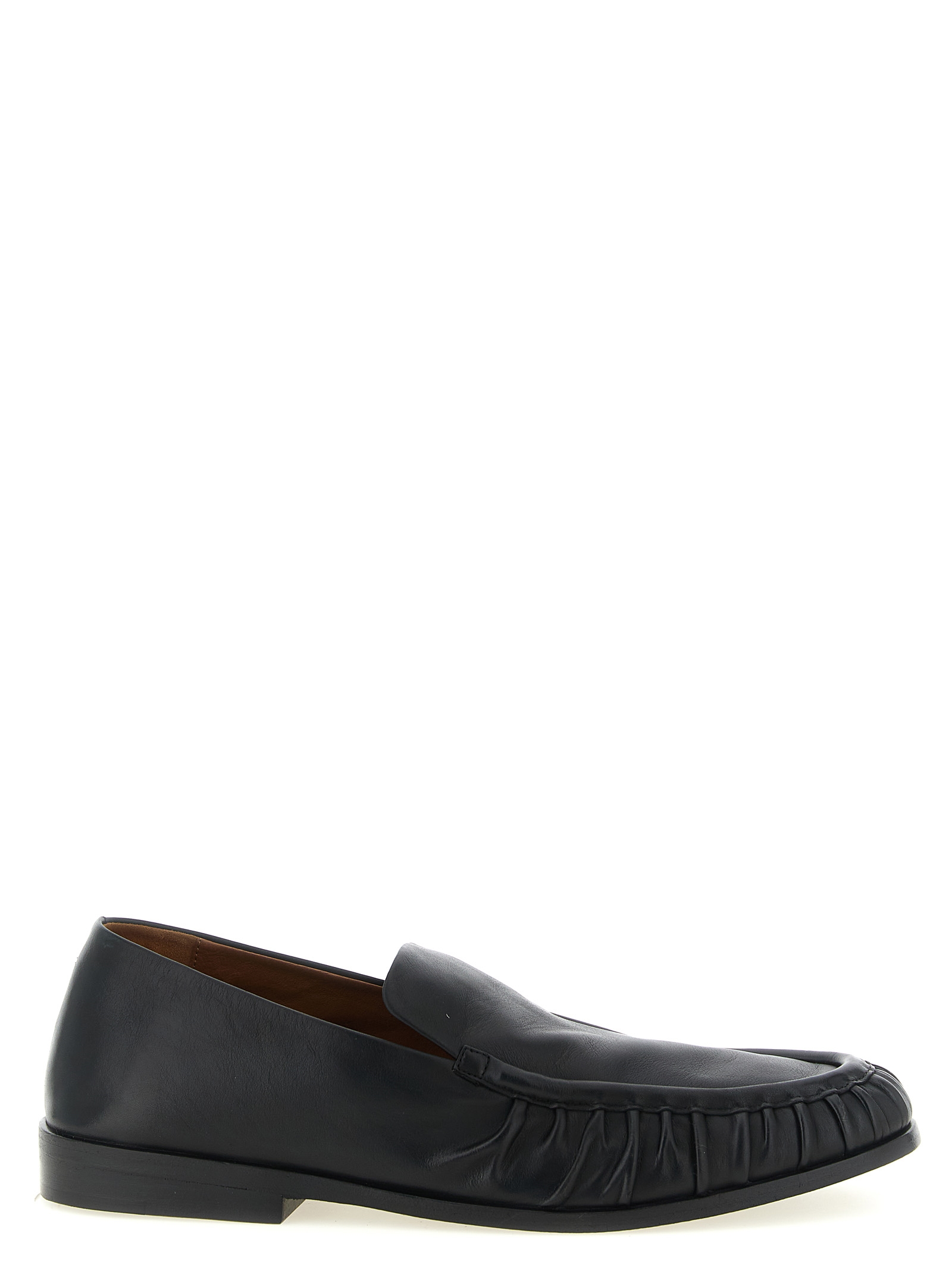 Black Calfskin Slip-On Loafers