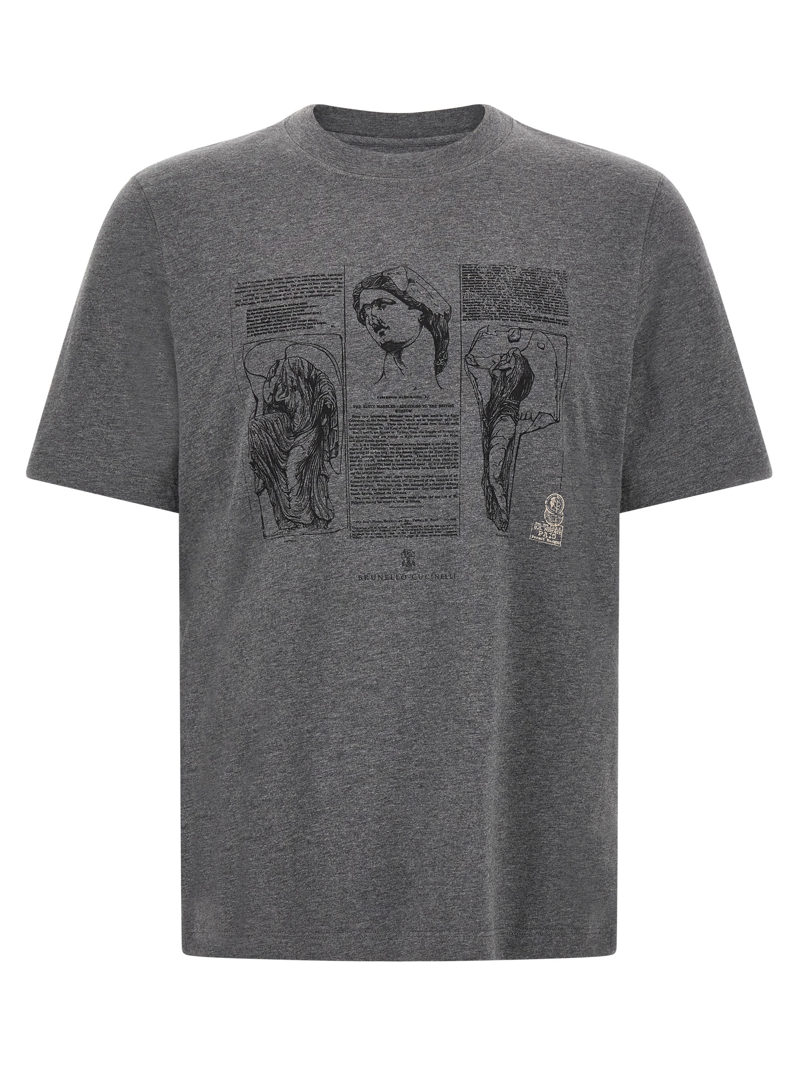 Gray Cotton T-Shirt