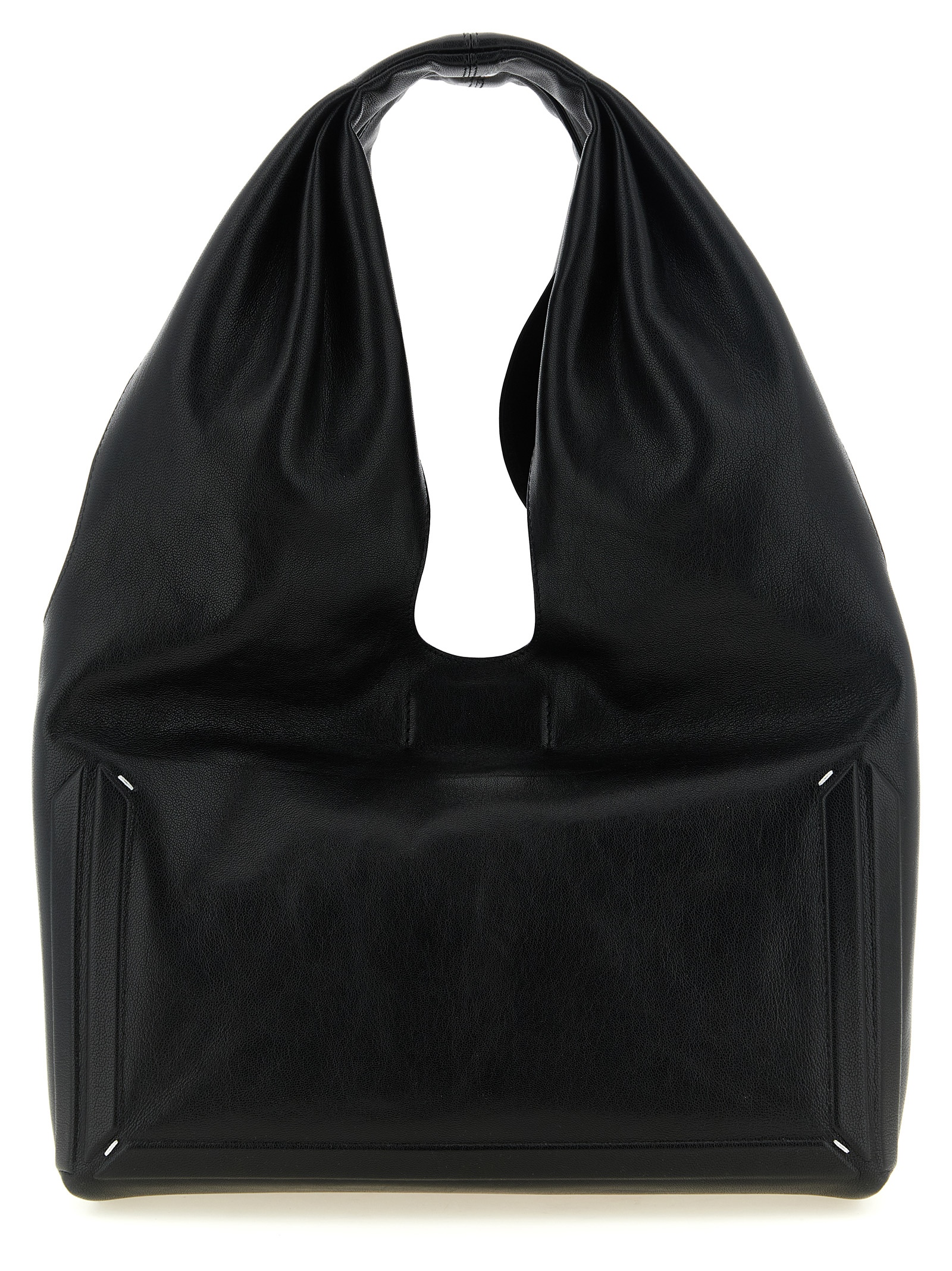 Black Lamb Leather Shoulder Bag