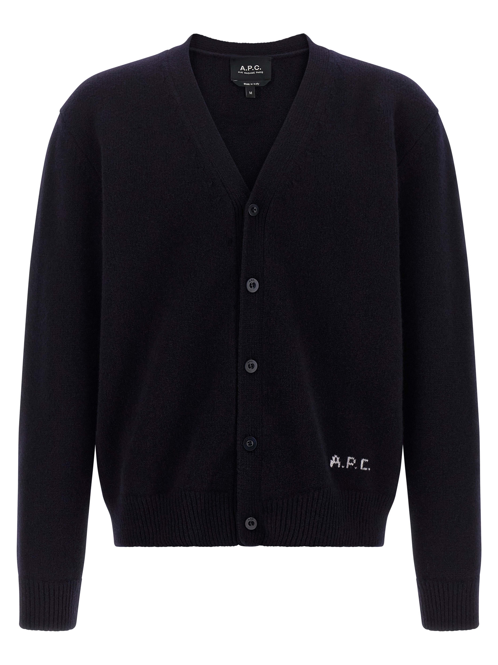 Blue Wool Cardigan