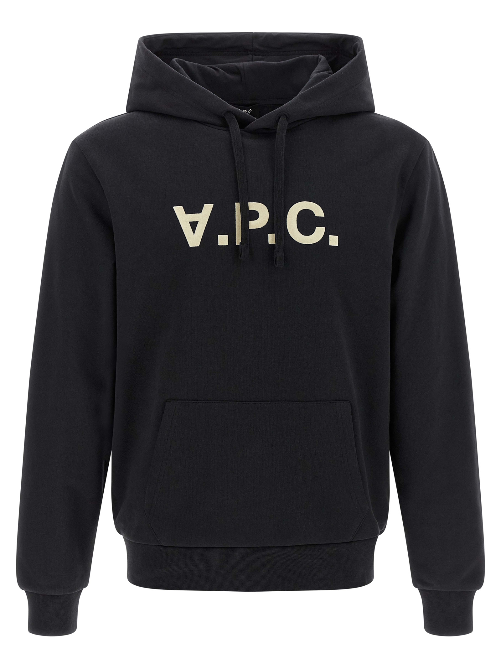 Black Cotton Hoodie