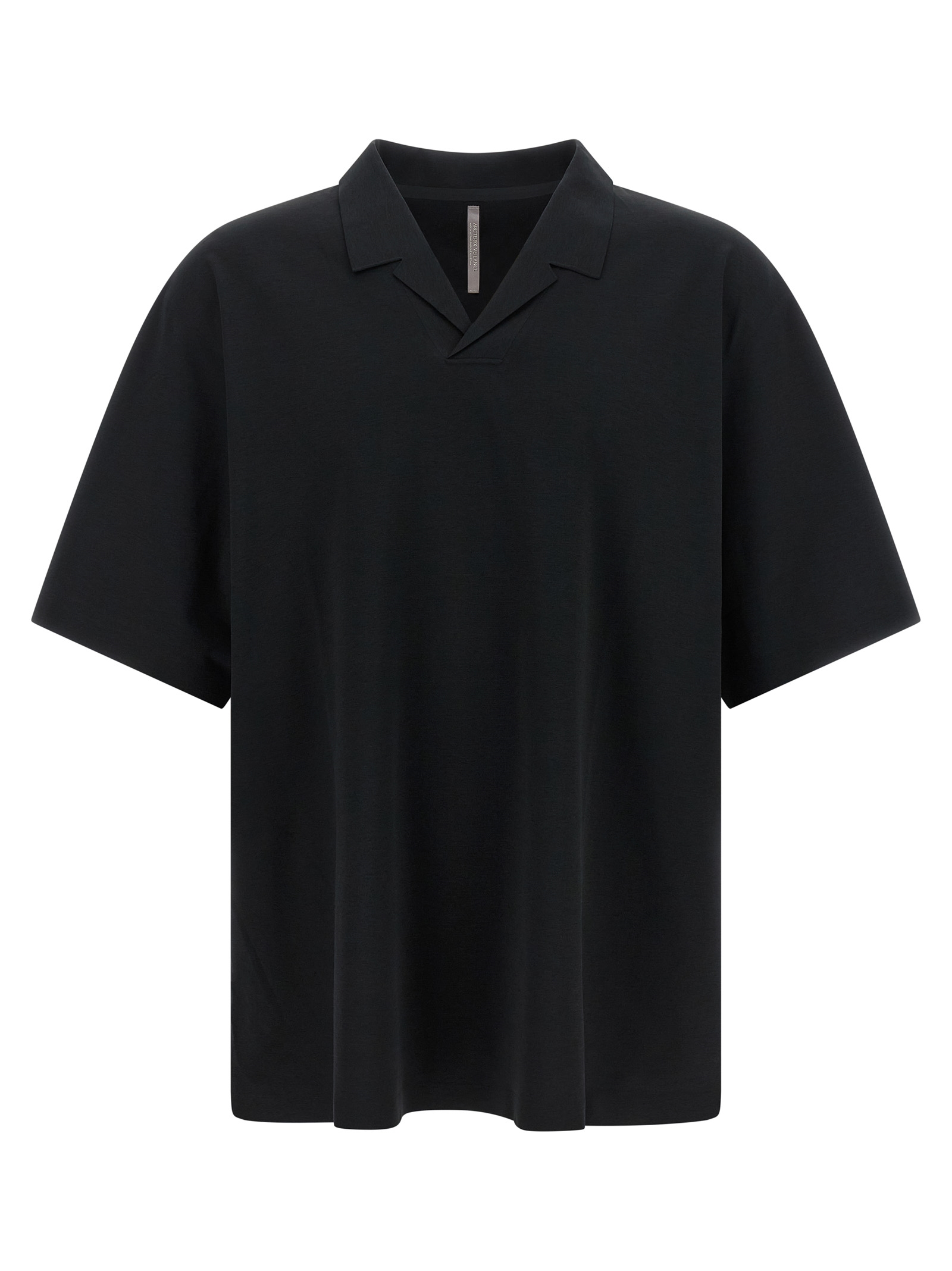 Black Polyester Polo Shirt