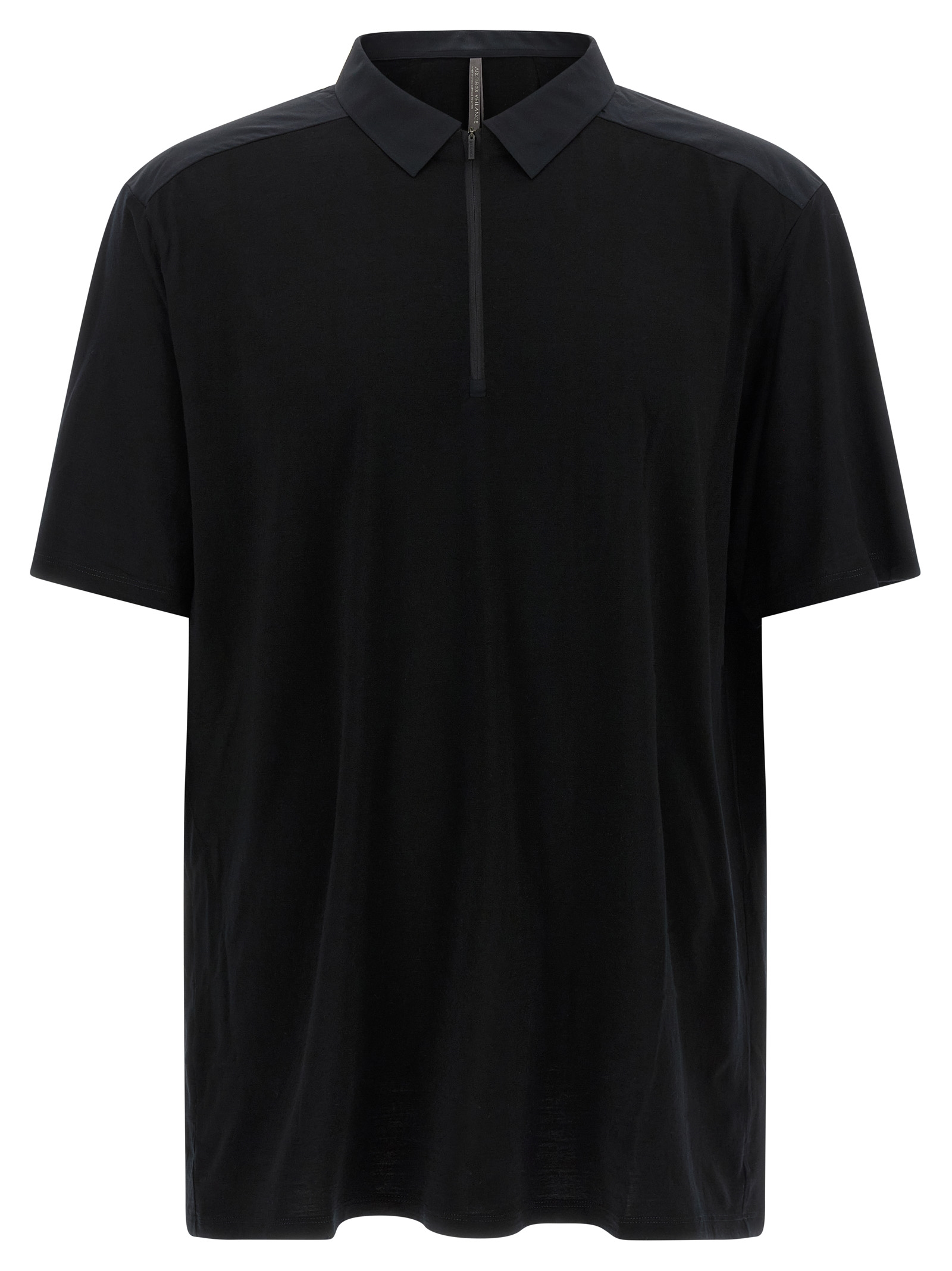 Black Wool Polo Shirt
