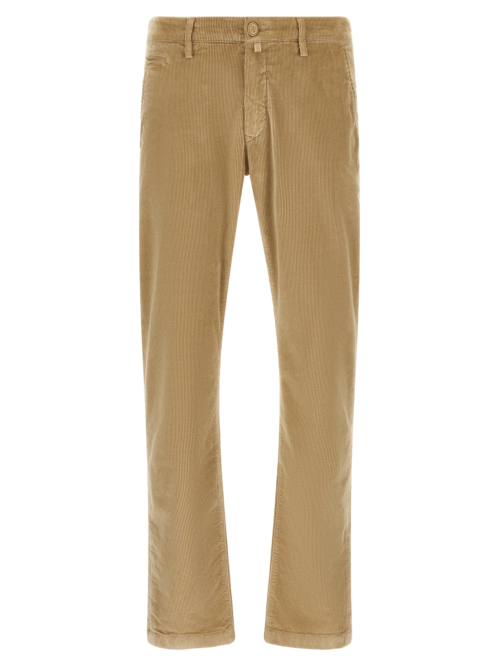 Beige Cotton Chino Pants