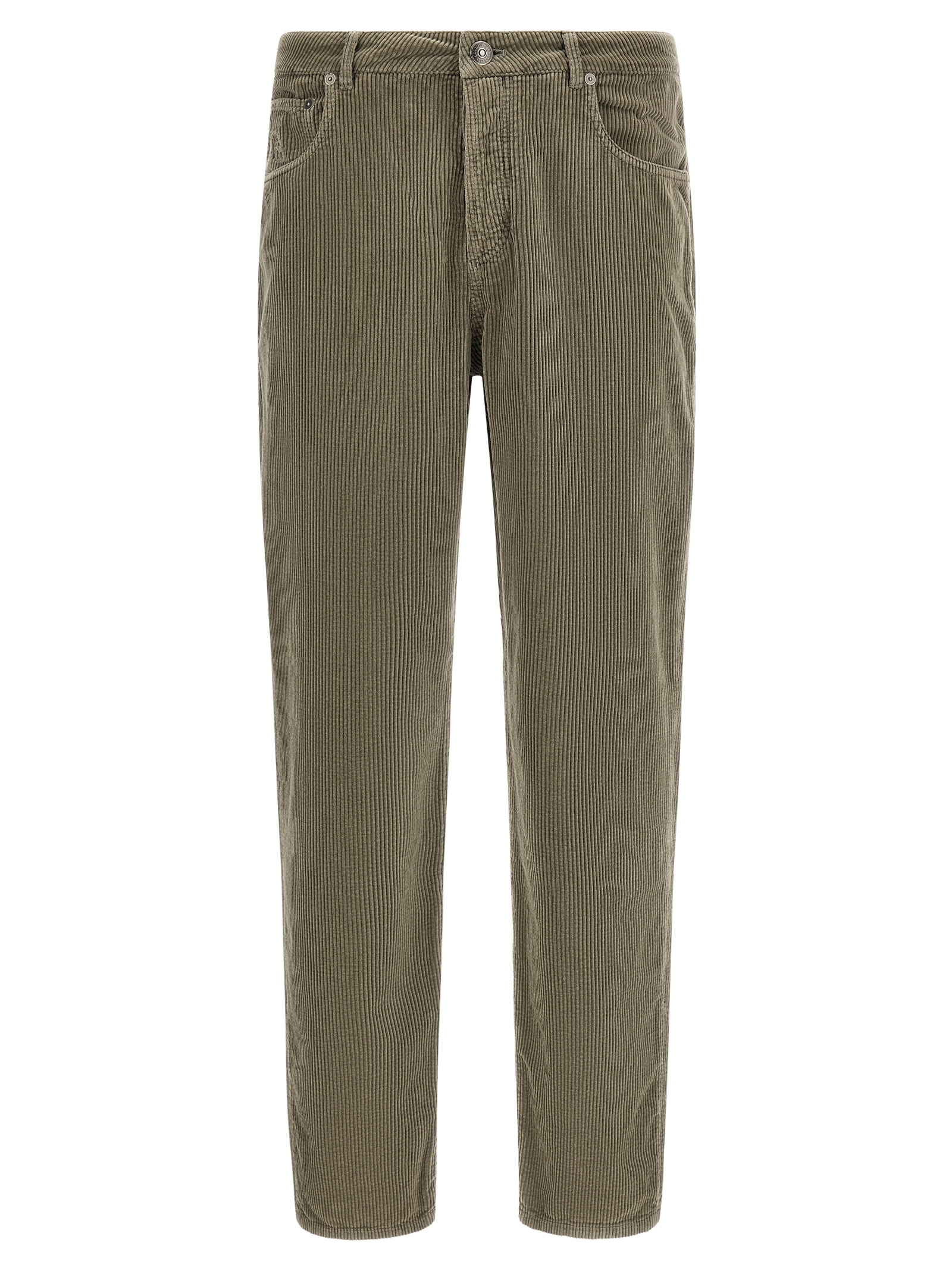 Bicolor Cotton Casual Pants