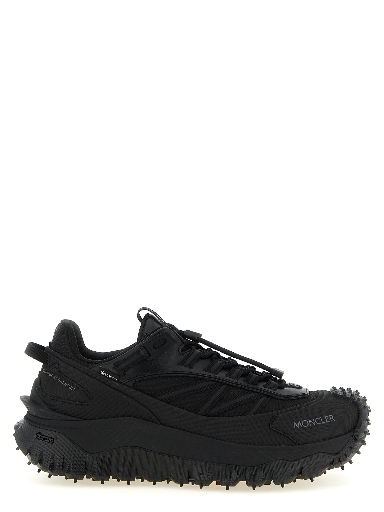 Black Leather Athletic Sneakers