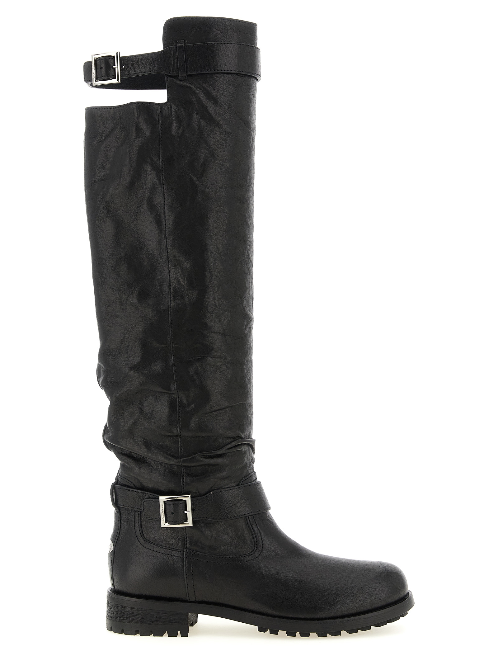 Black Leather Over The Knee