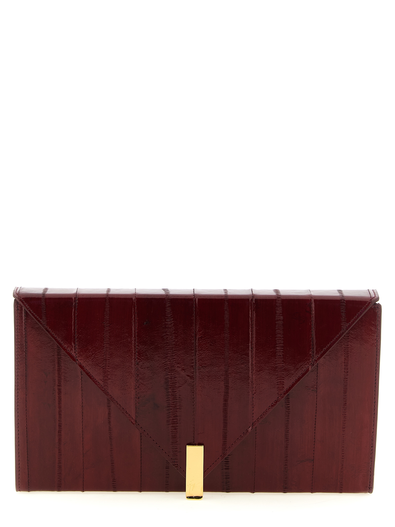 Bordeaux Leather Clutch Bag