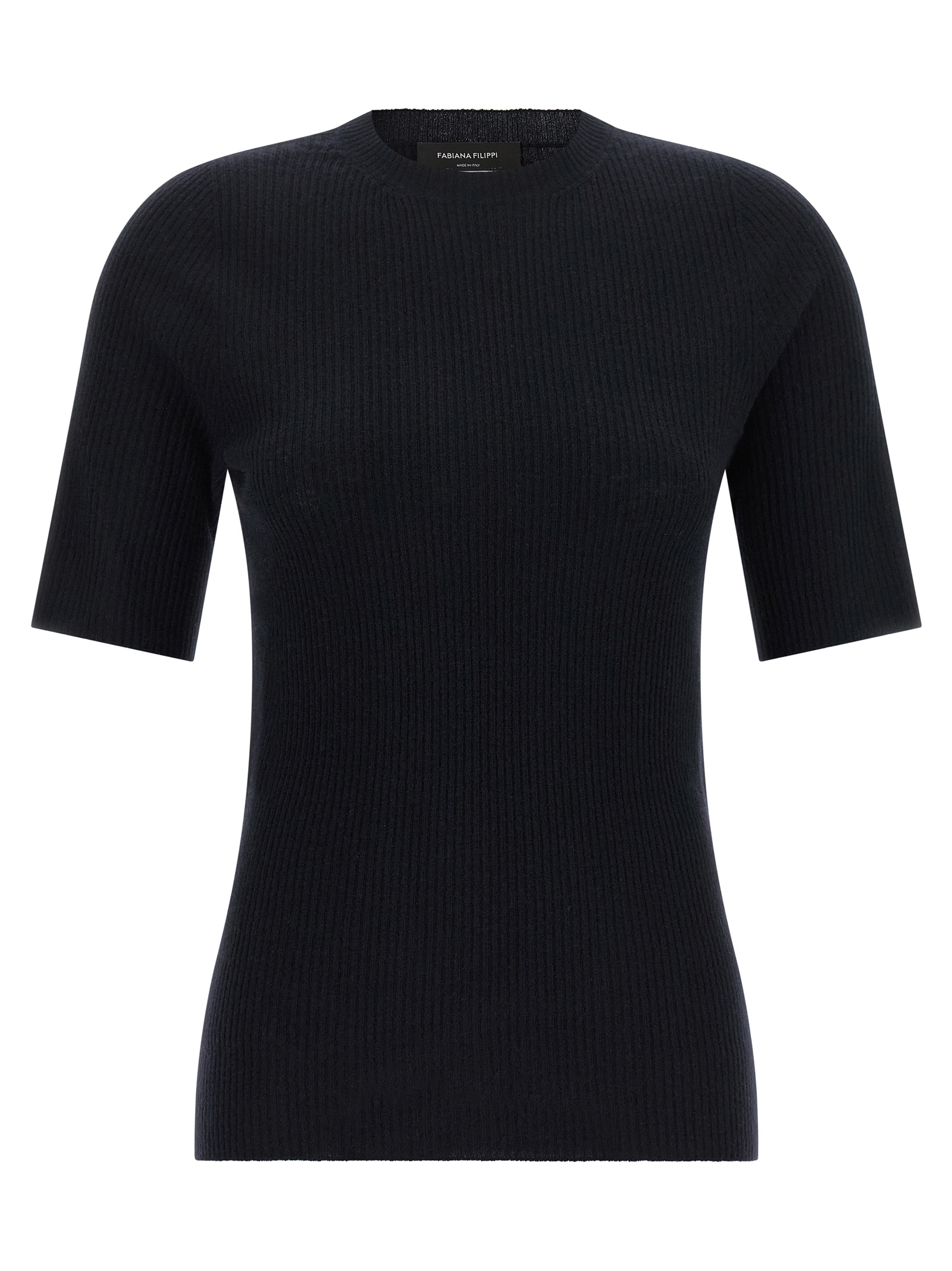 Blue Virgin Wool T-Shirt