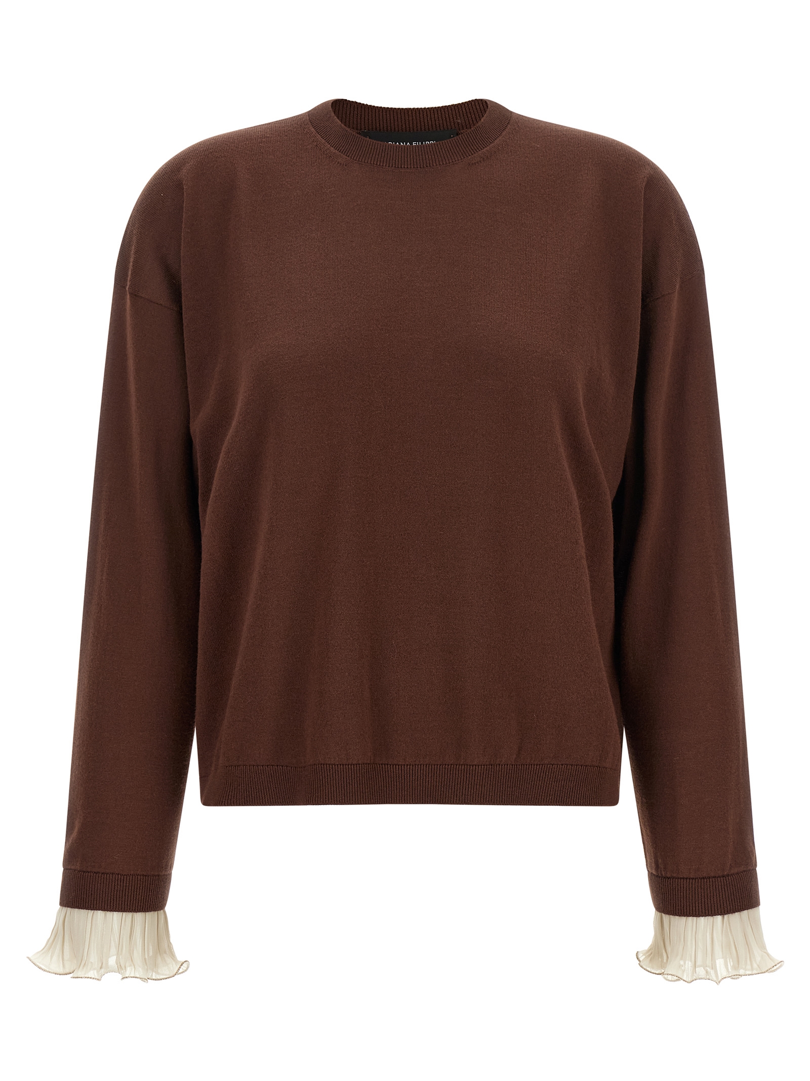 Brown Virgin Wool Cardigan