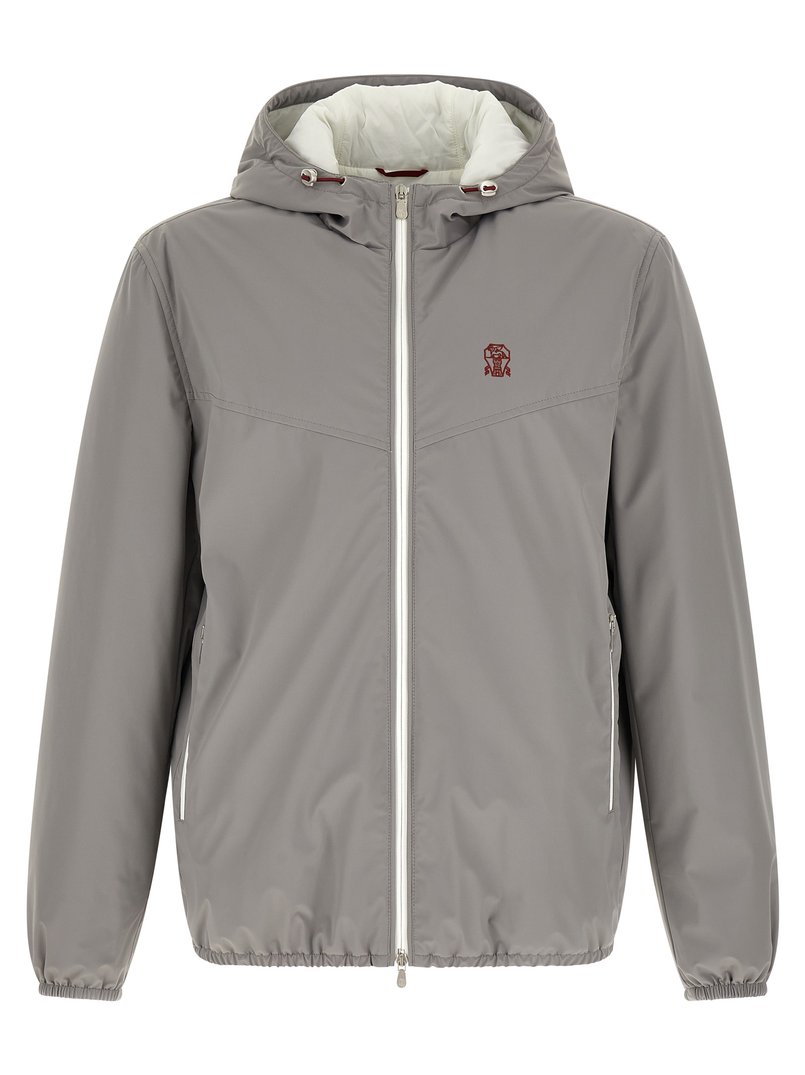 Gray Polyamide Shell Jacket