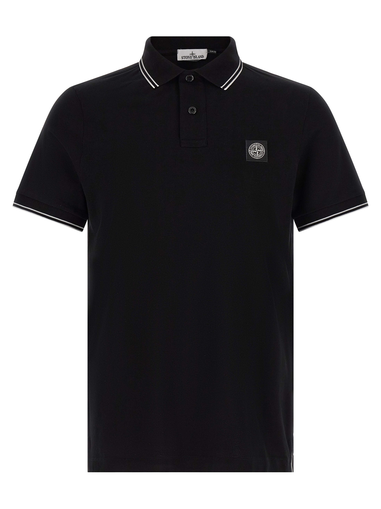 Black Cotton Polo Shirt