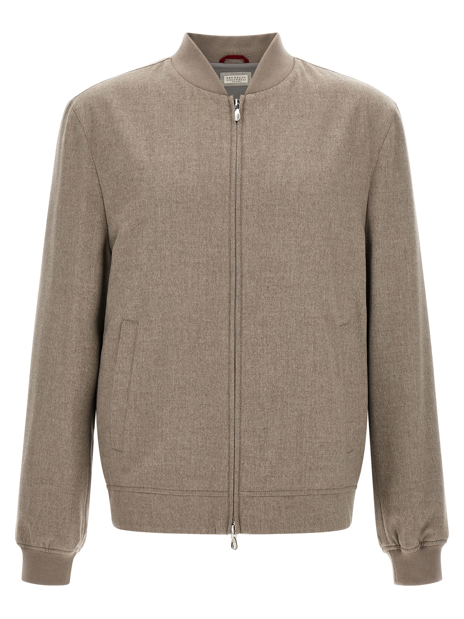 Gray Cashmere Bomber
