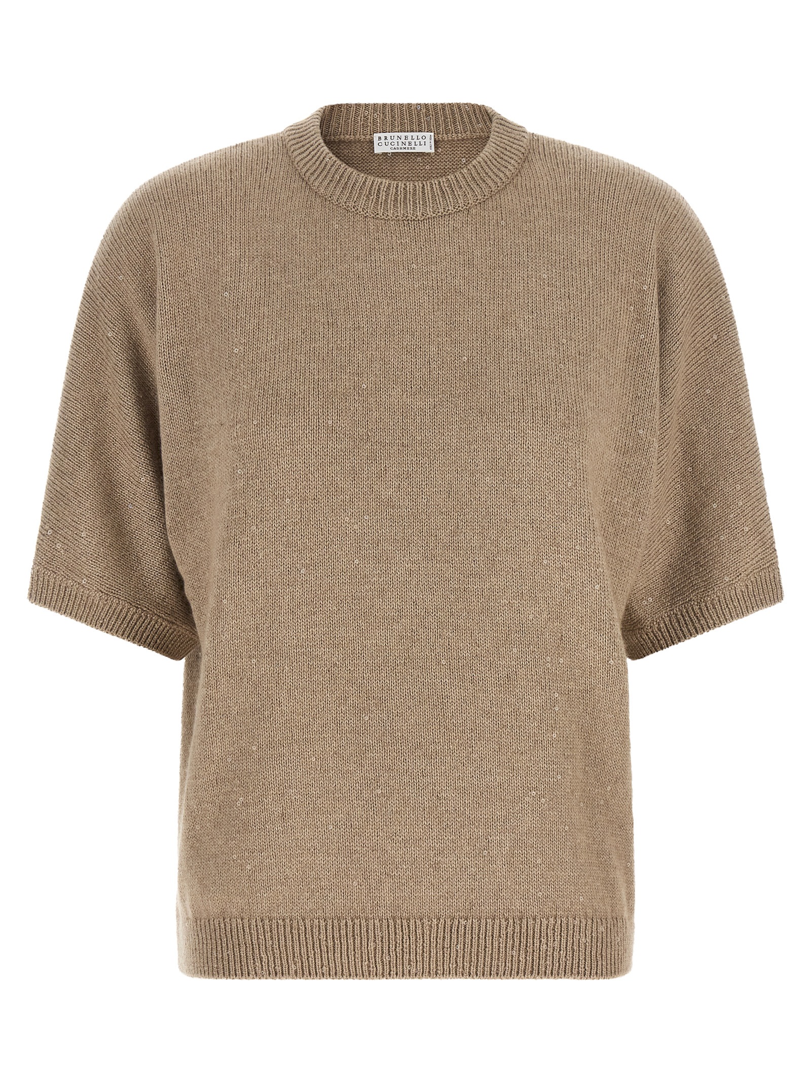 Brunello Cucinelli Beige Cashmere Women's Cardigan