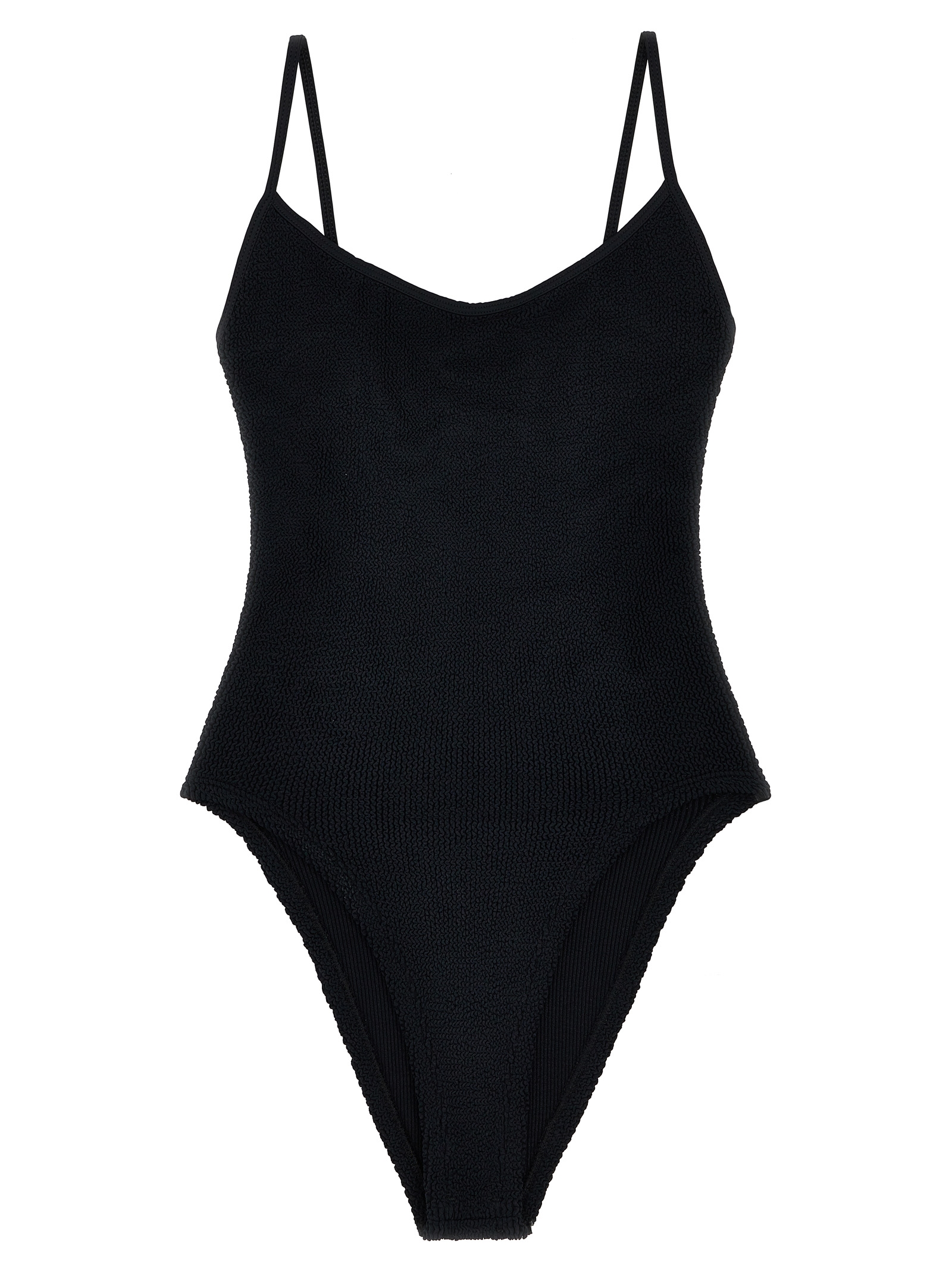Black Polyamide One-Piece Swimsuit